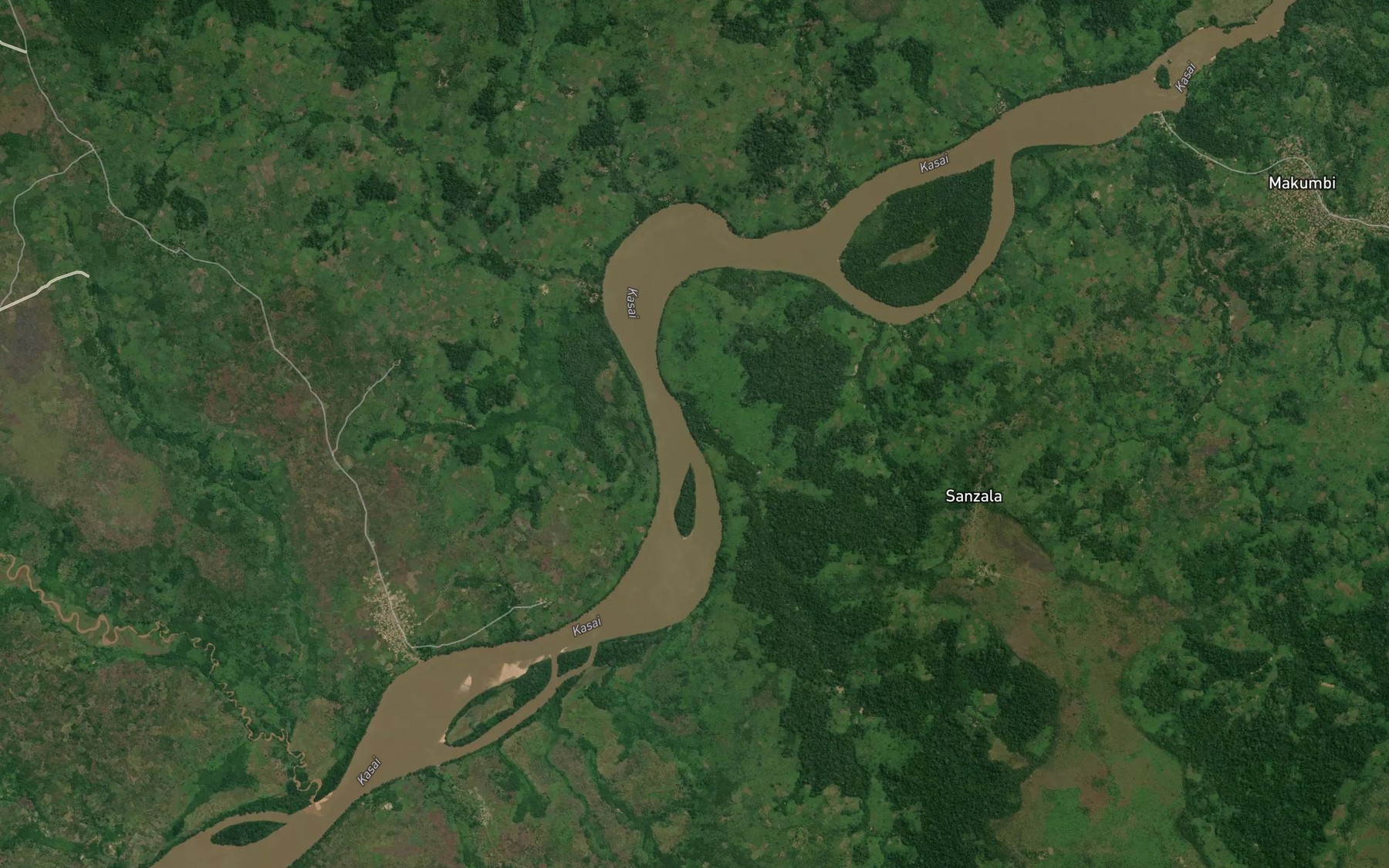 Satellite map of the Sanzala