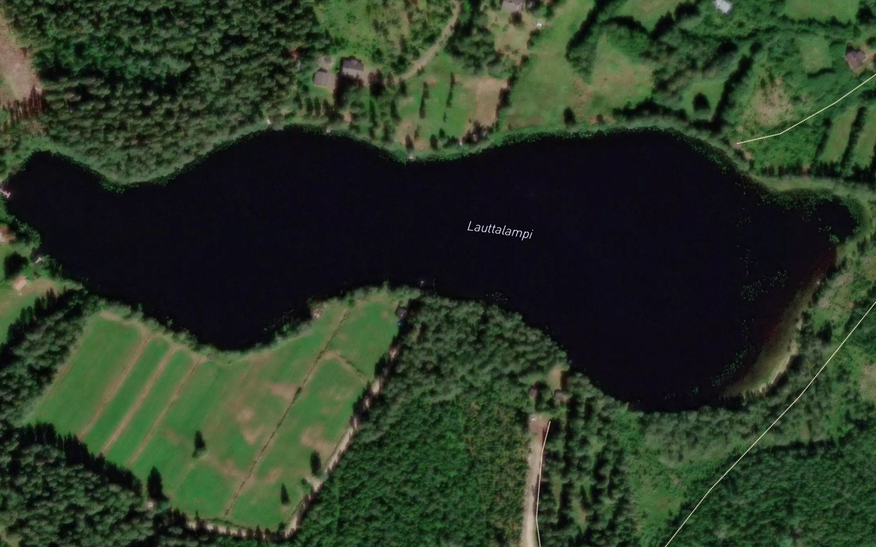Satellite map of the Lauttalampi