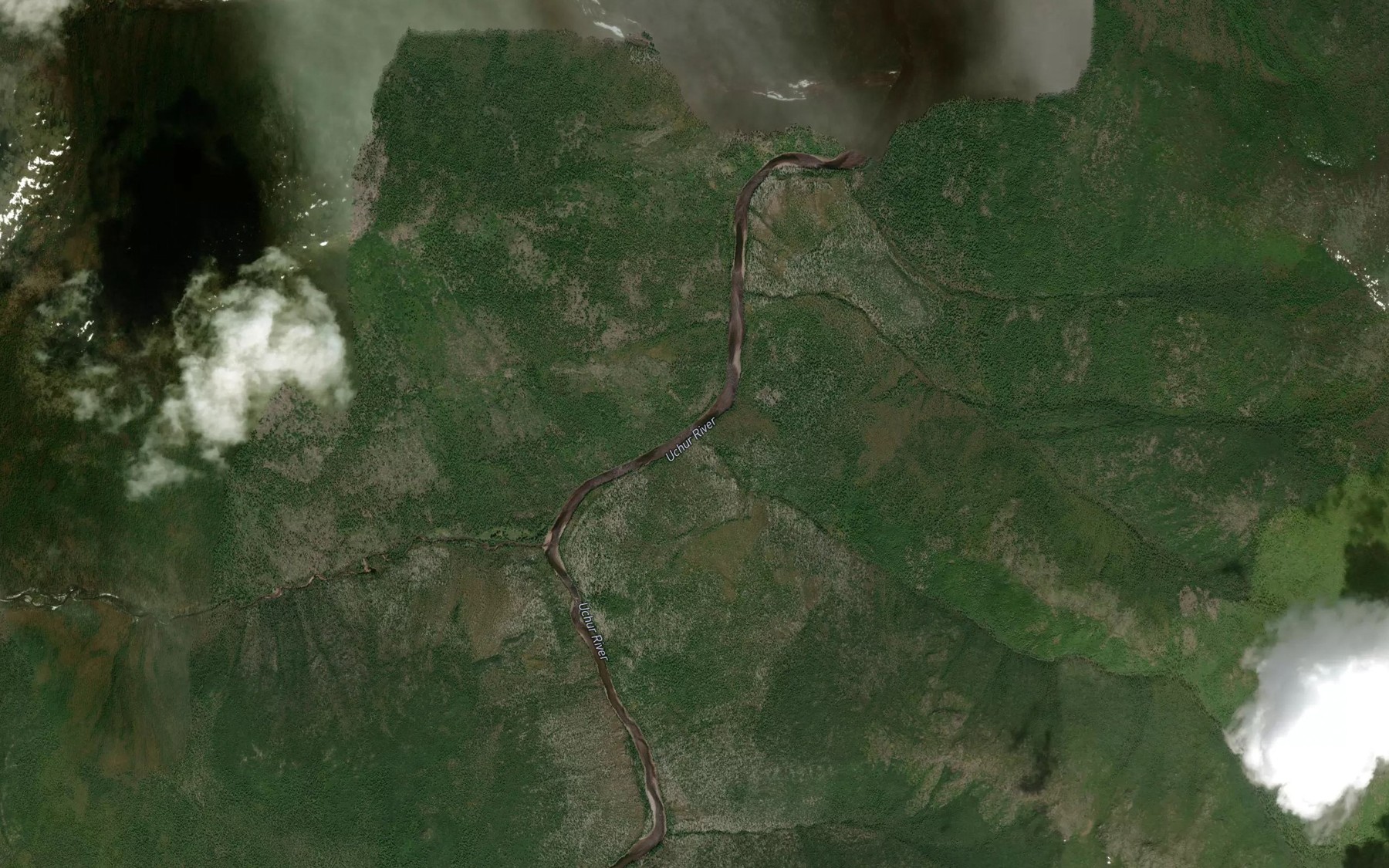 Satellite map of the Slavnyy