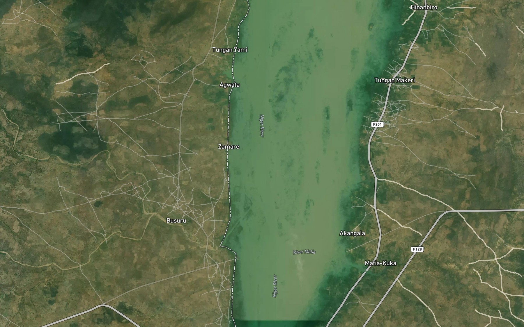 Satellite map of the R. Rofia