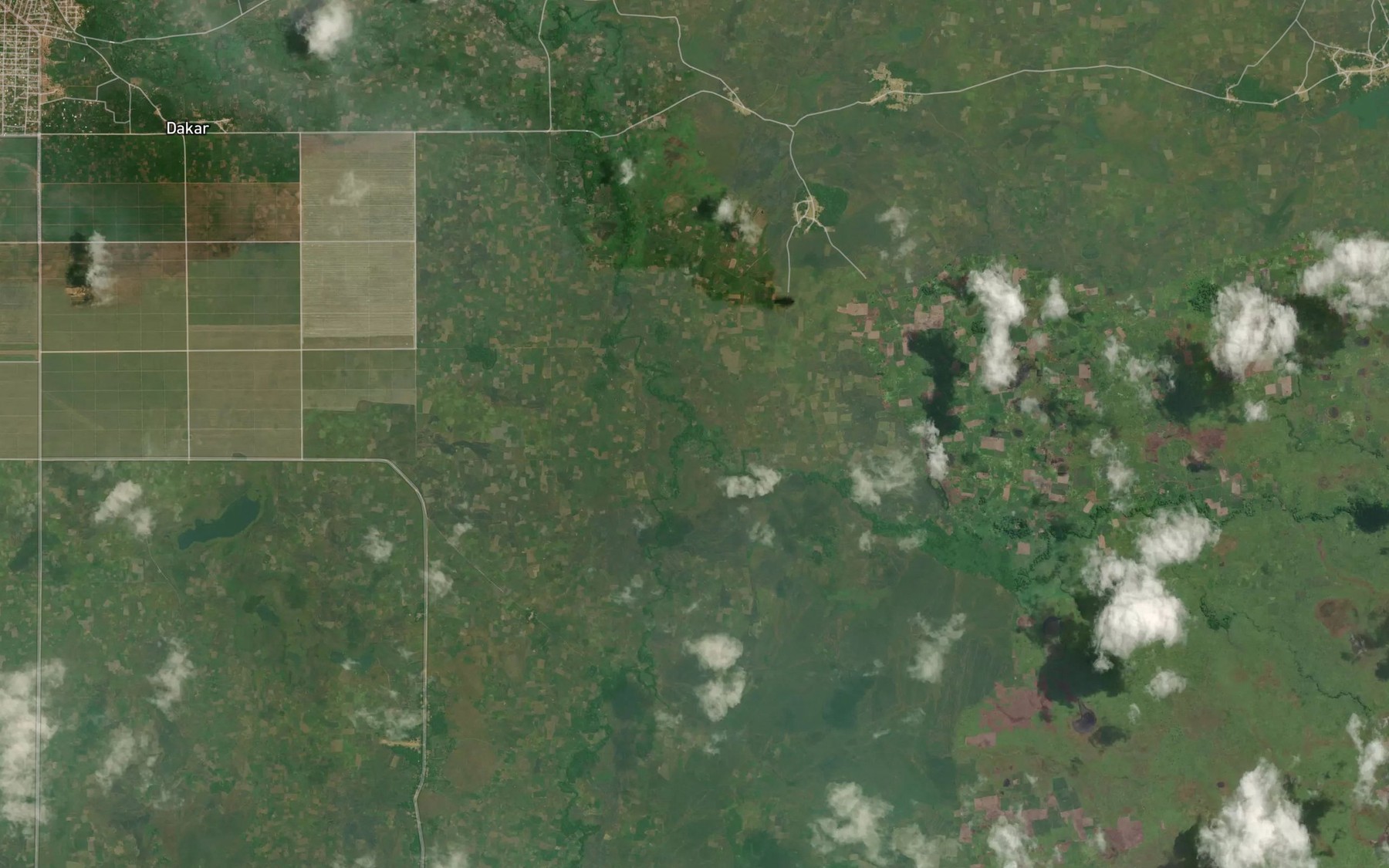 Satellite map of the Mankala