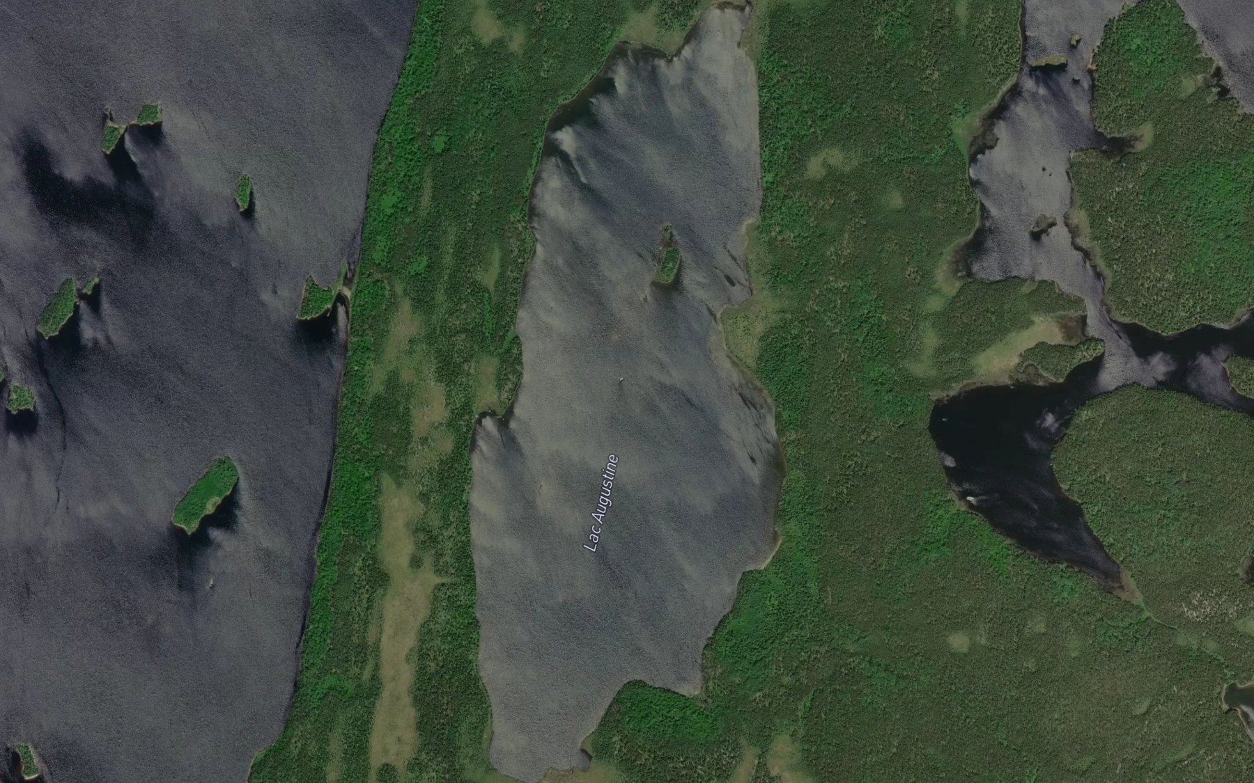 Satellite map of the Lac Augustine