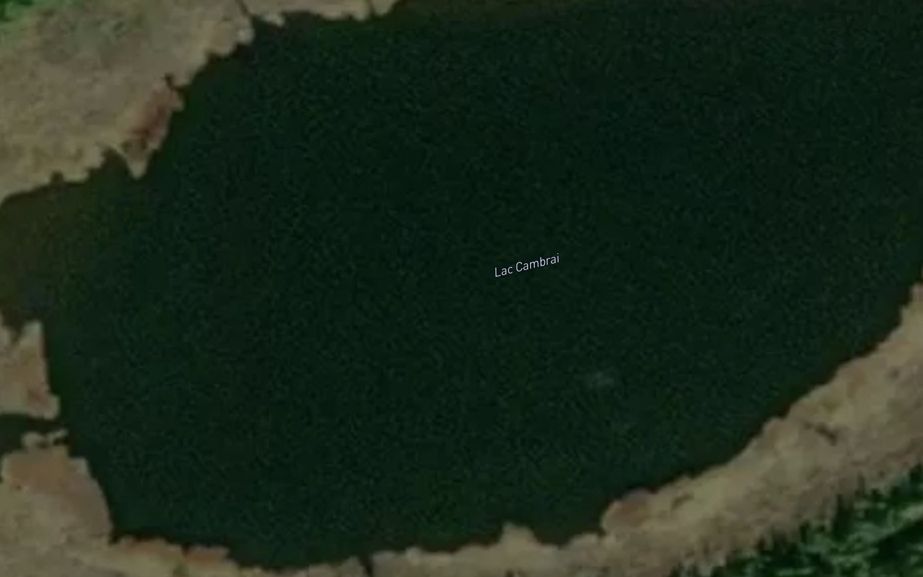 Satellite map of the Lac Cambrai