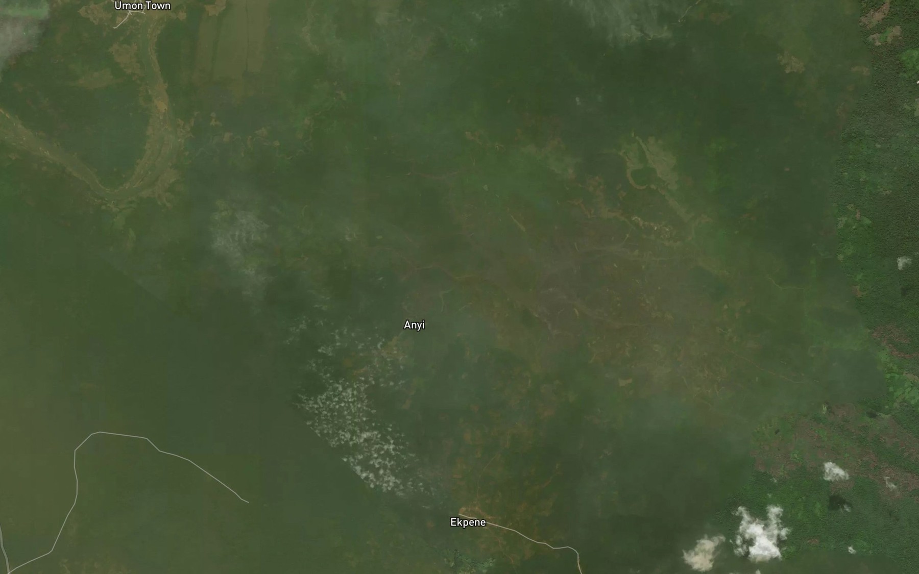 Satellite map of the River Enim