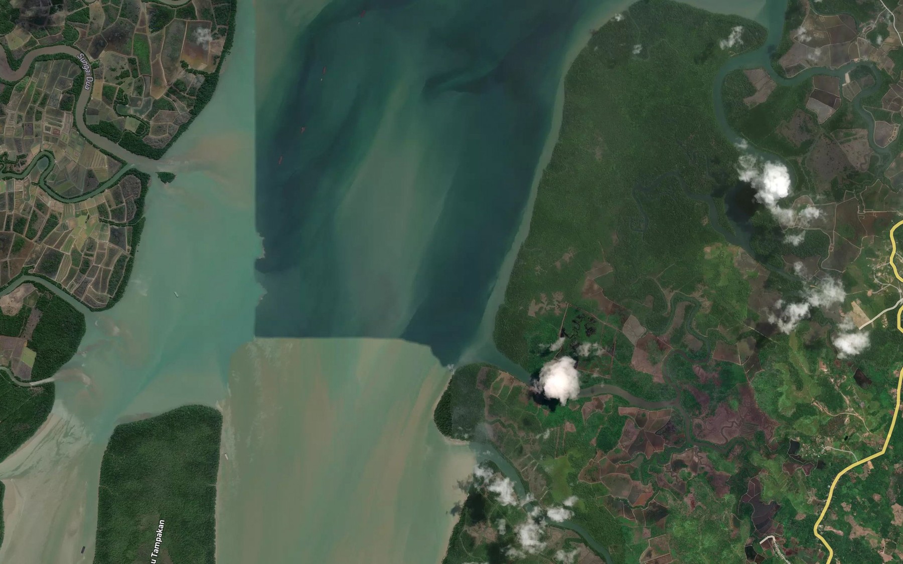 Satellite map of the Sungai Sambaluah