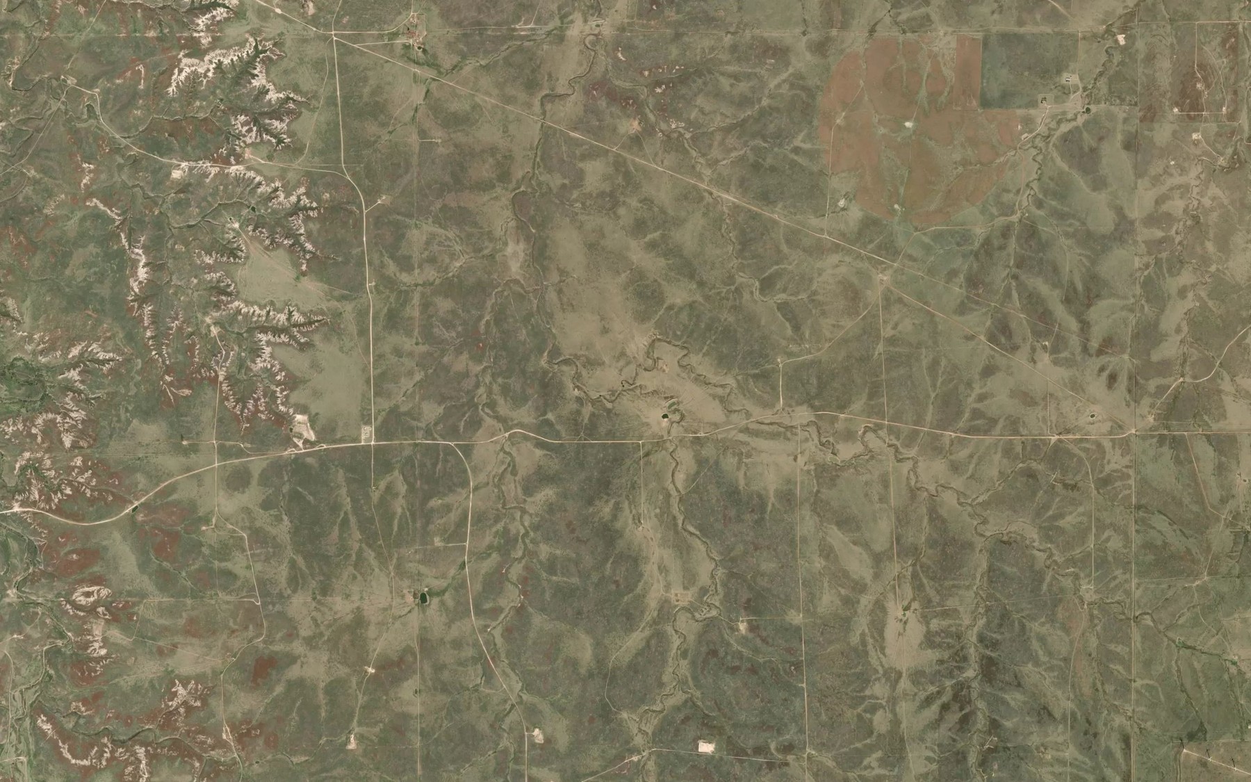 Satellite map of the East Fork Bear Creek