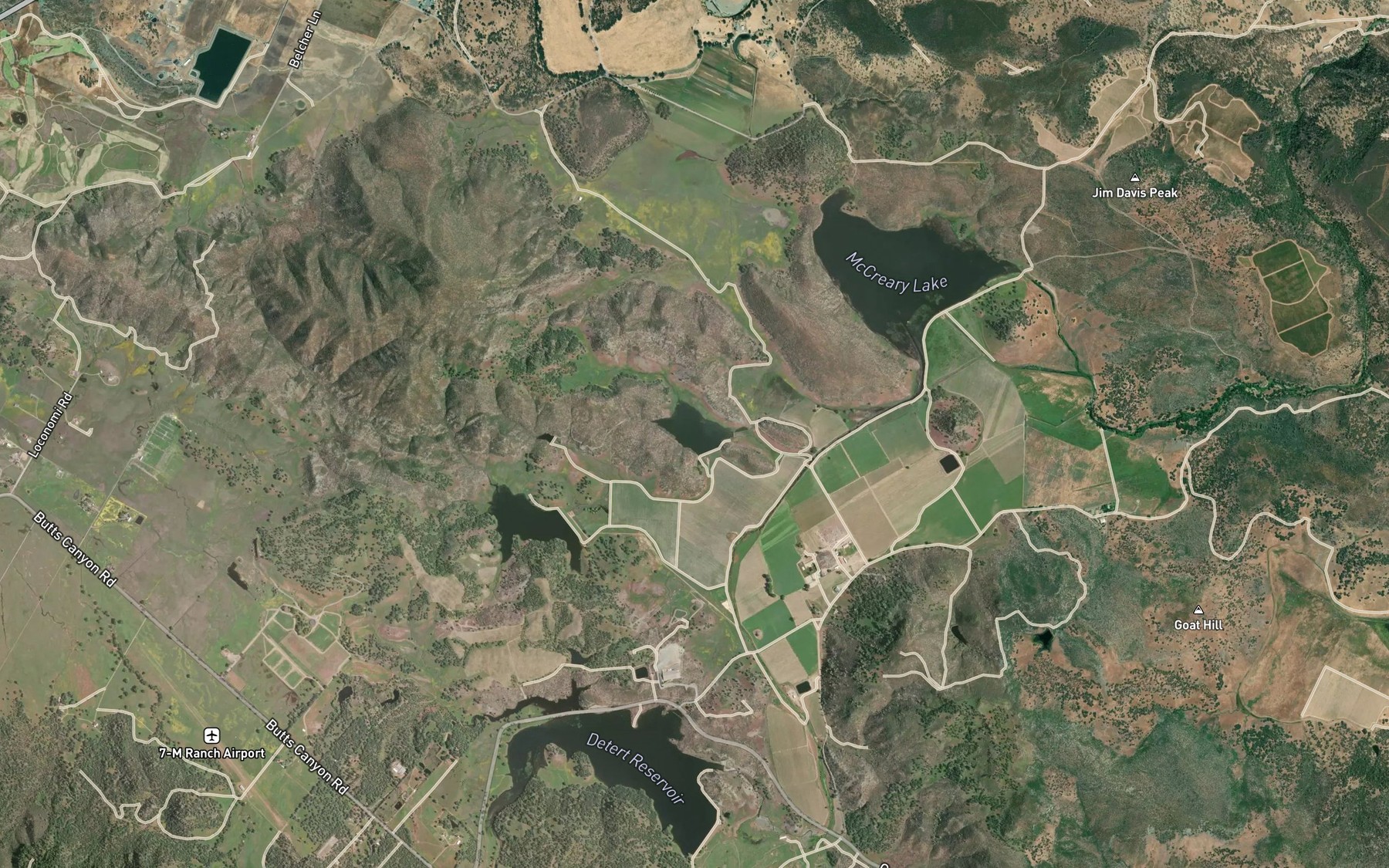 Satellite map of the Lake Burgundy