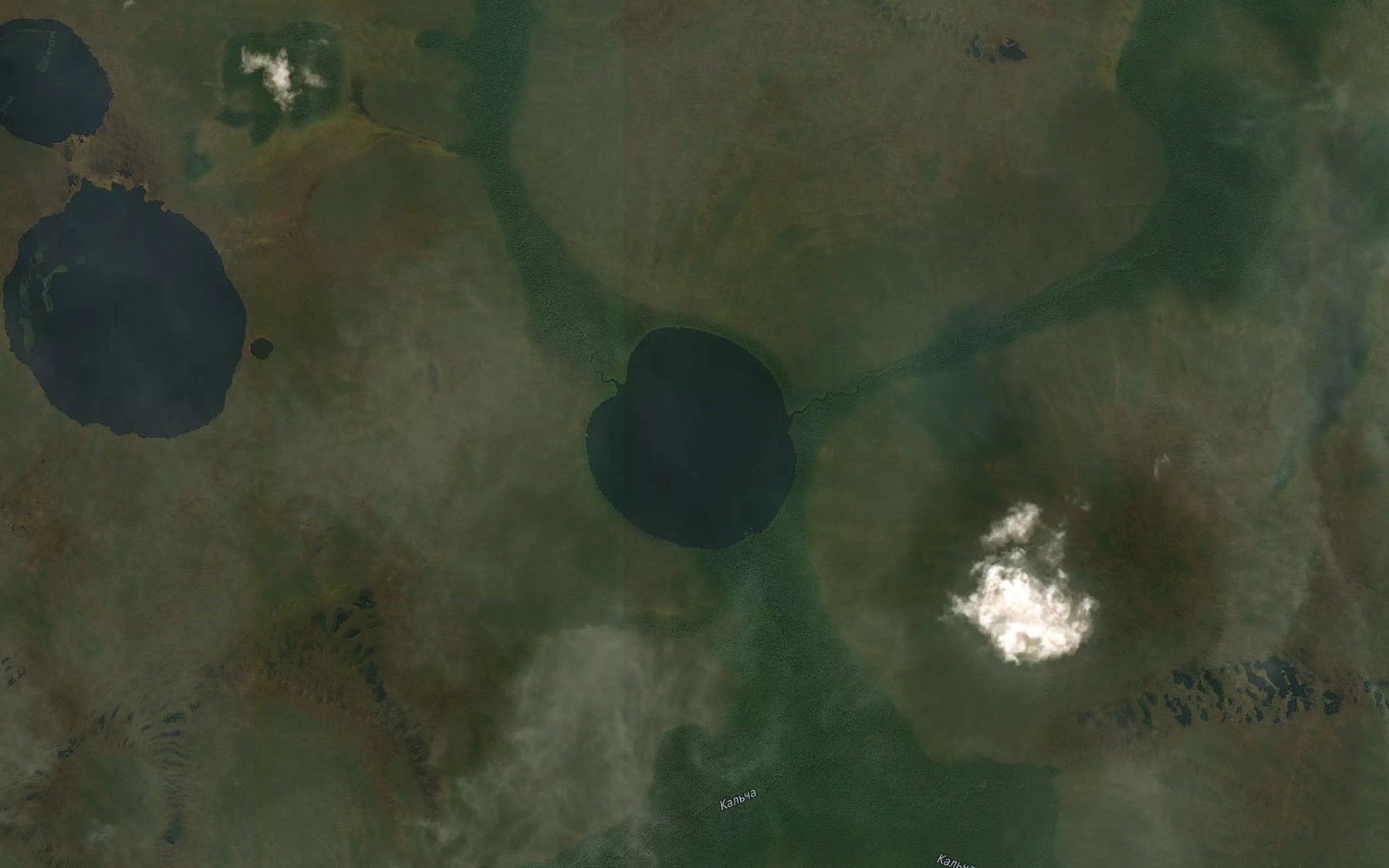 Satellite map of the Ozero Lyagushech'ye