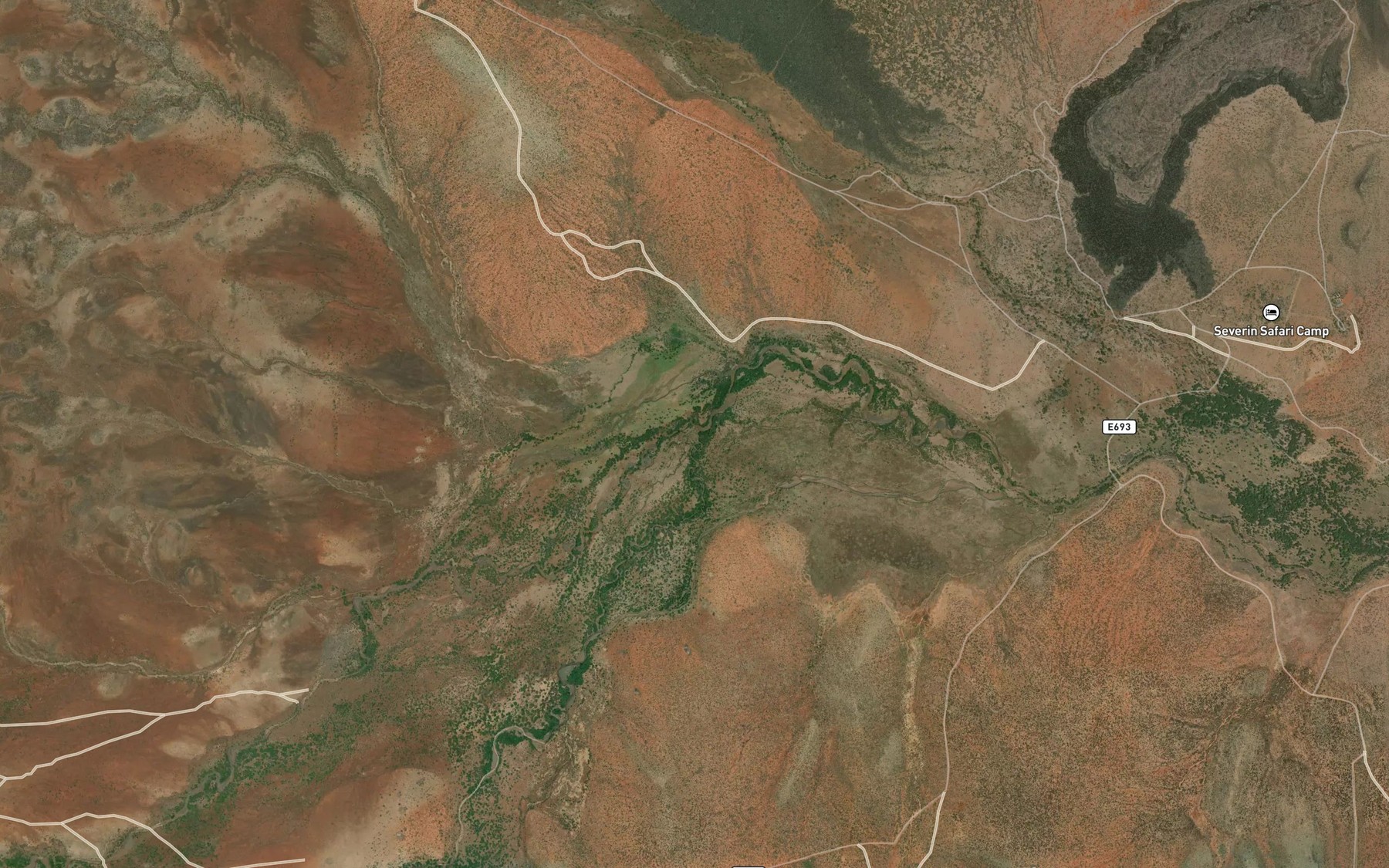 Satellite map of the Engare Len