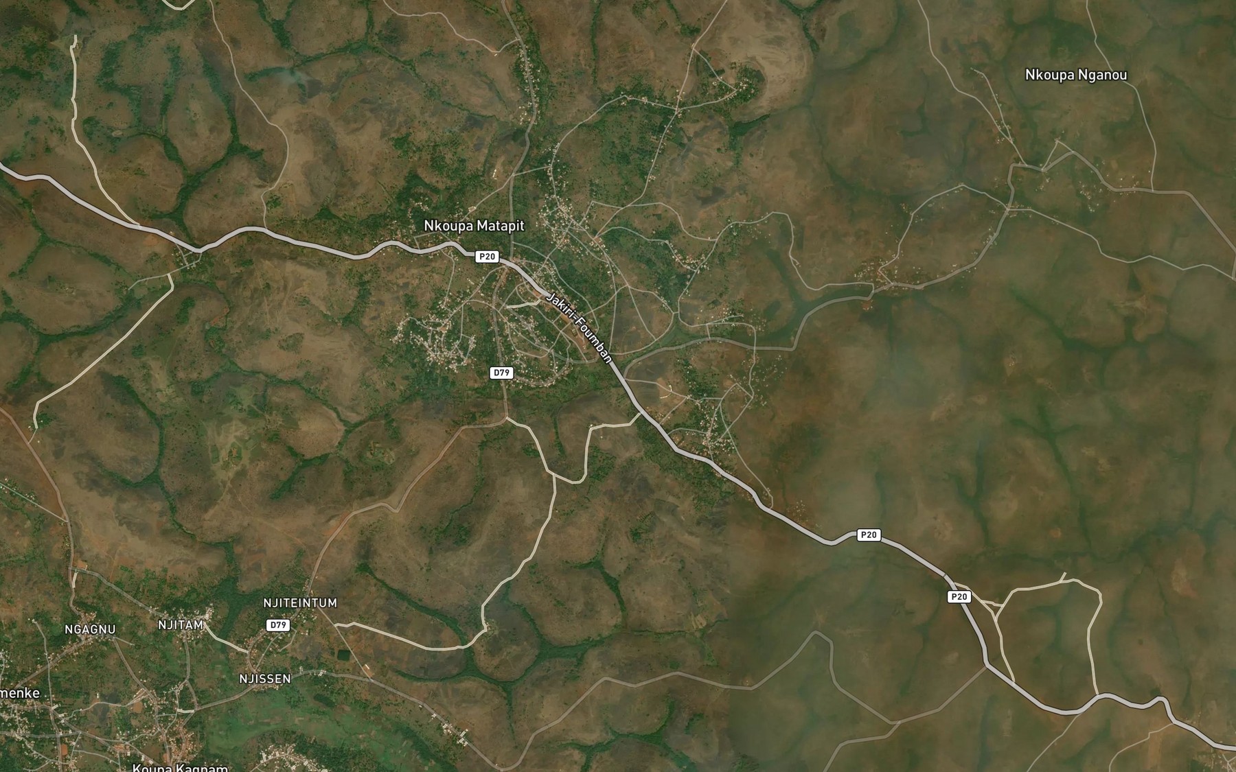 Satellite map of the Ngouolam