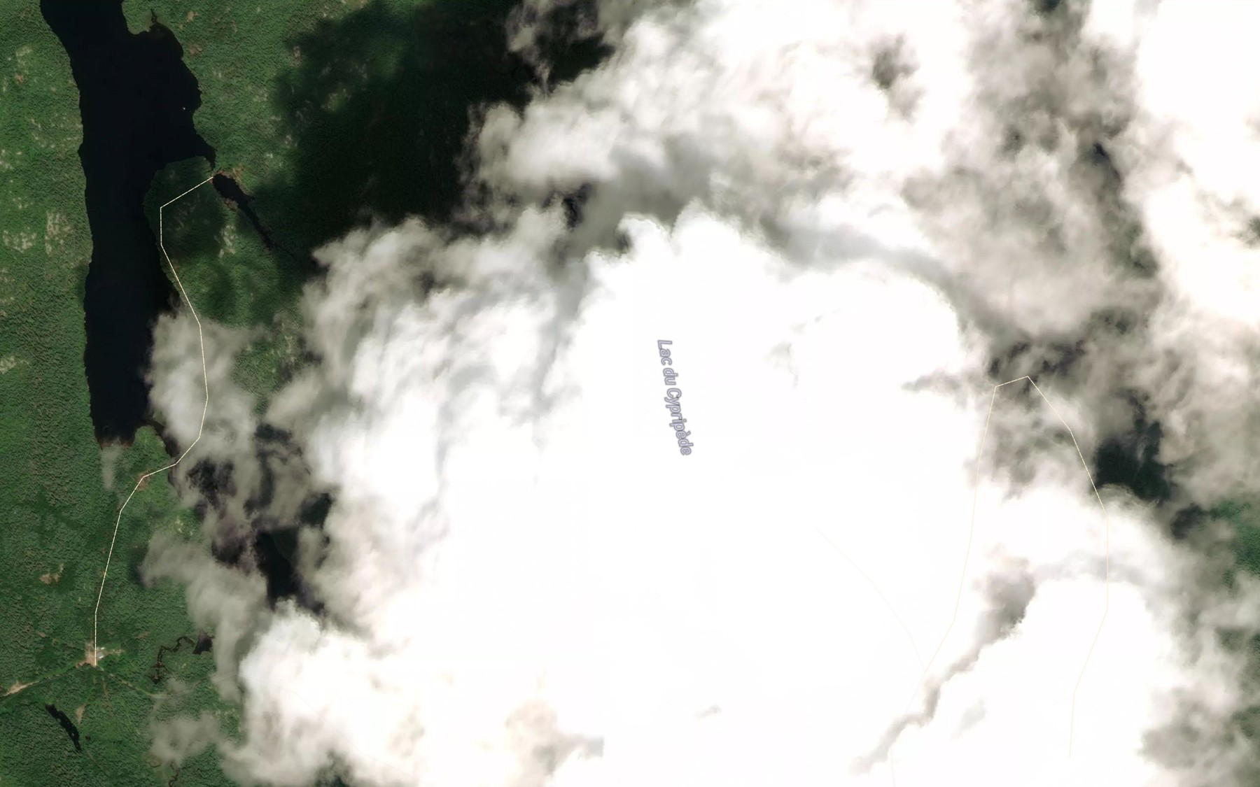 Satellite map of the Lac du Cypripede