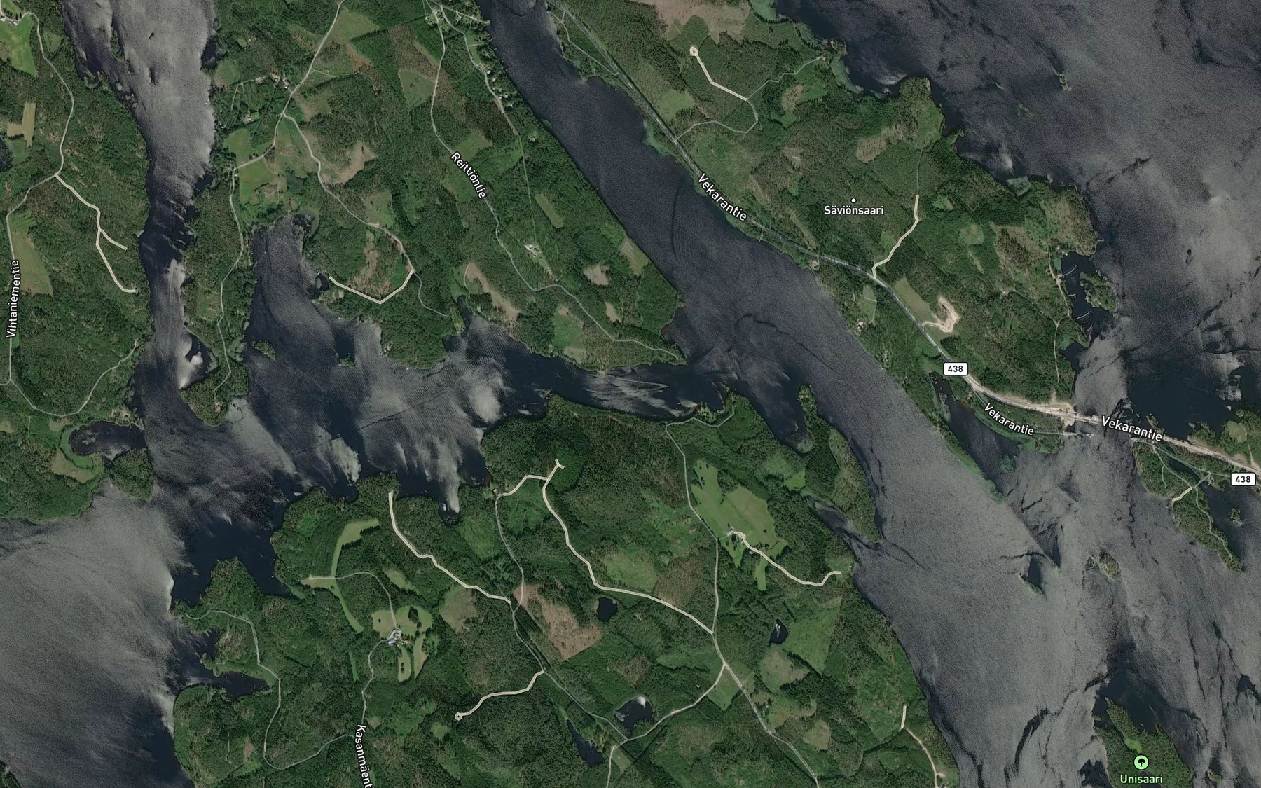 Satellite map of the Kervilanvirta
