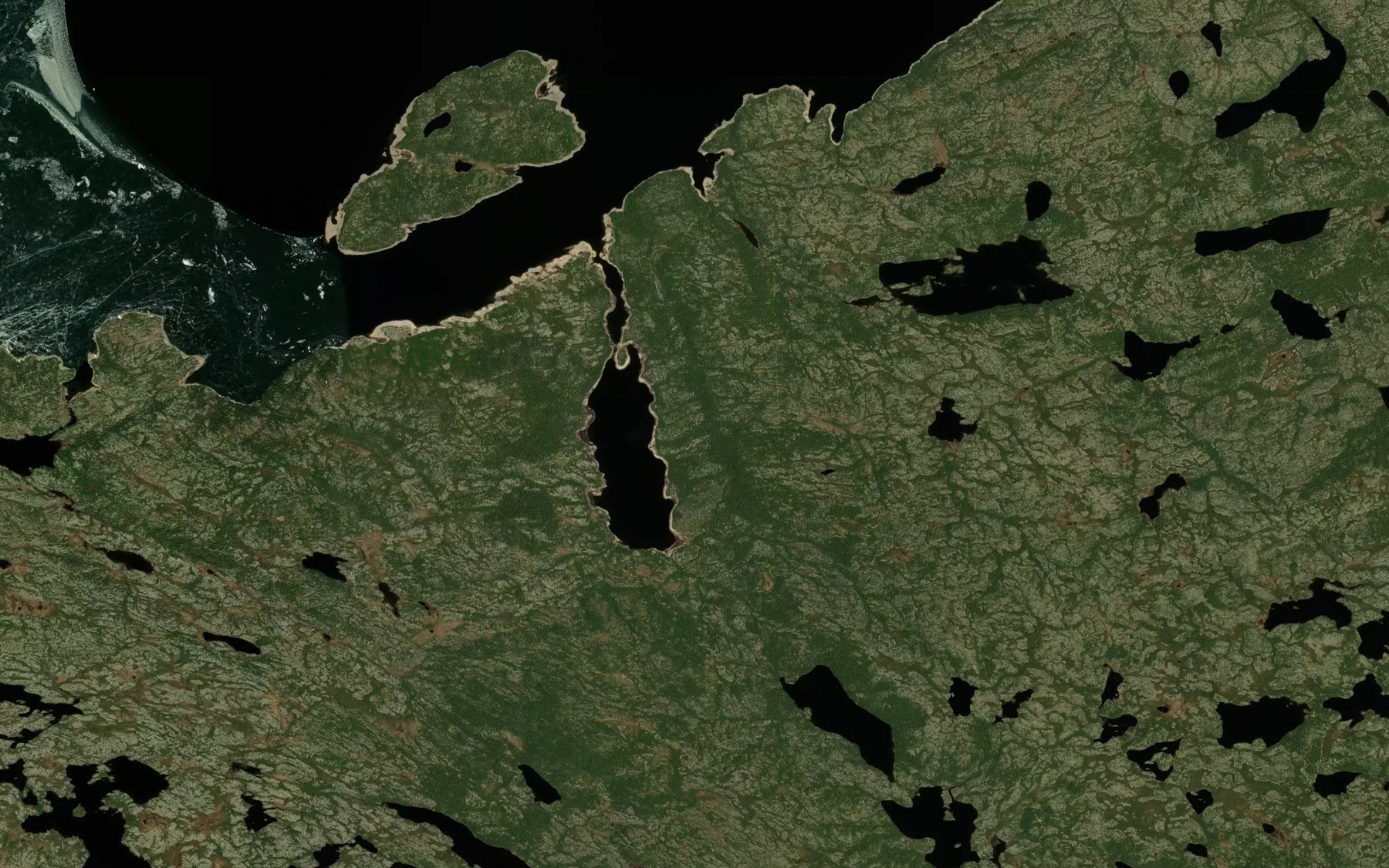 Satellite map of the Baie Mayappo
