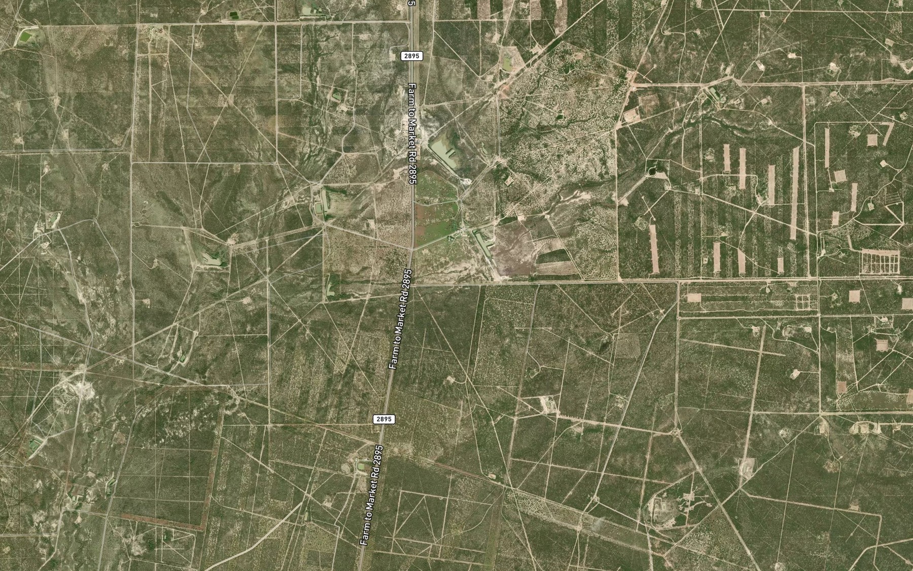 Satellite map of the Vaquillas Lake Number 2