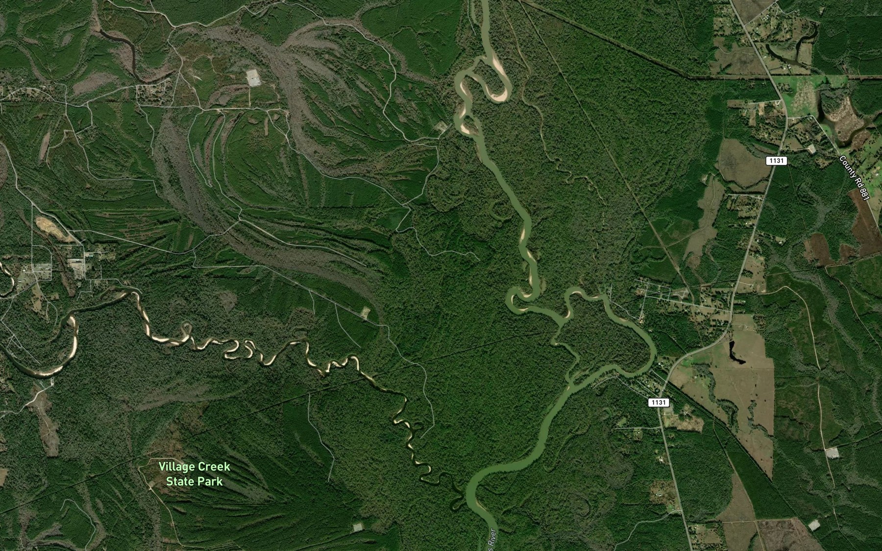Satellite map of the Bellrose Slough