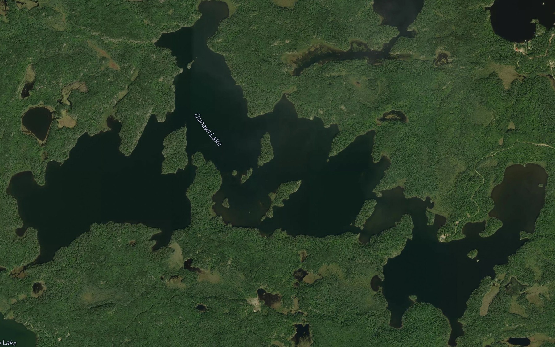 Satellite map of the Osinawi Lake