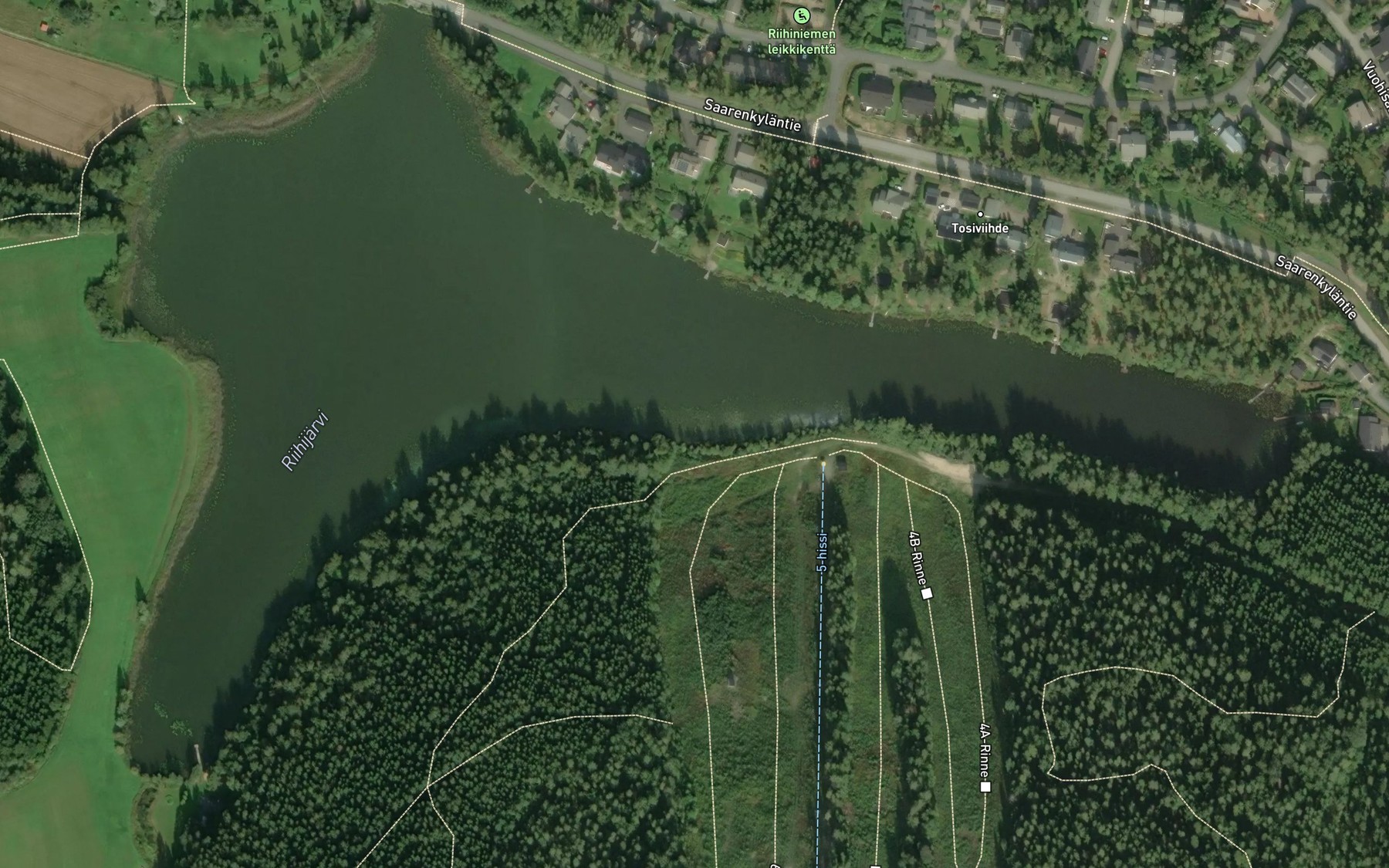 Satellite map of the Riihijarvi
