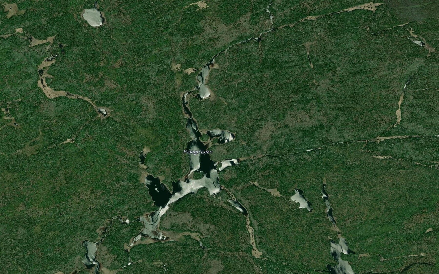 Satellite map of the Lillian Lake