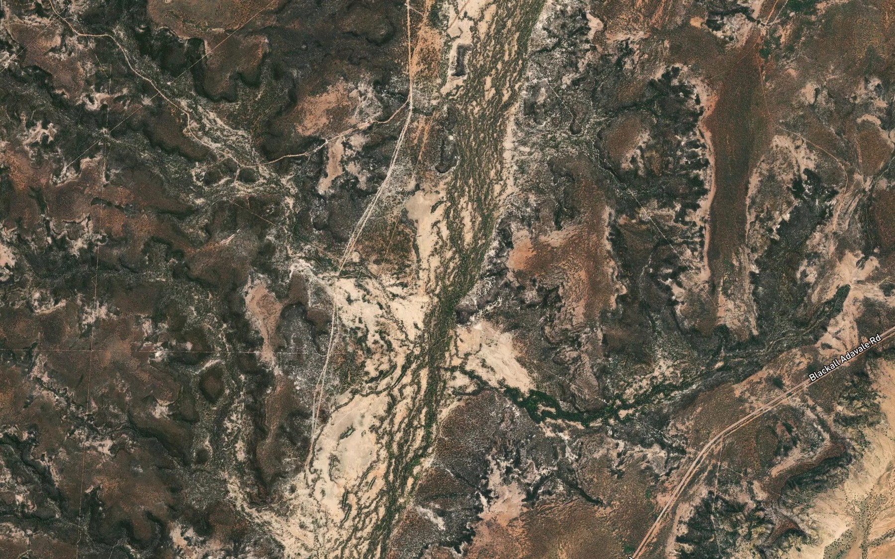 Satellite map of the Taylor Creek
