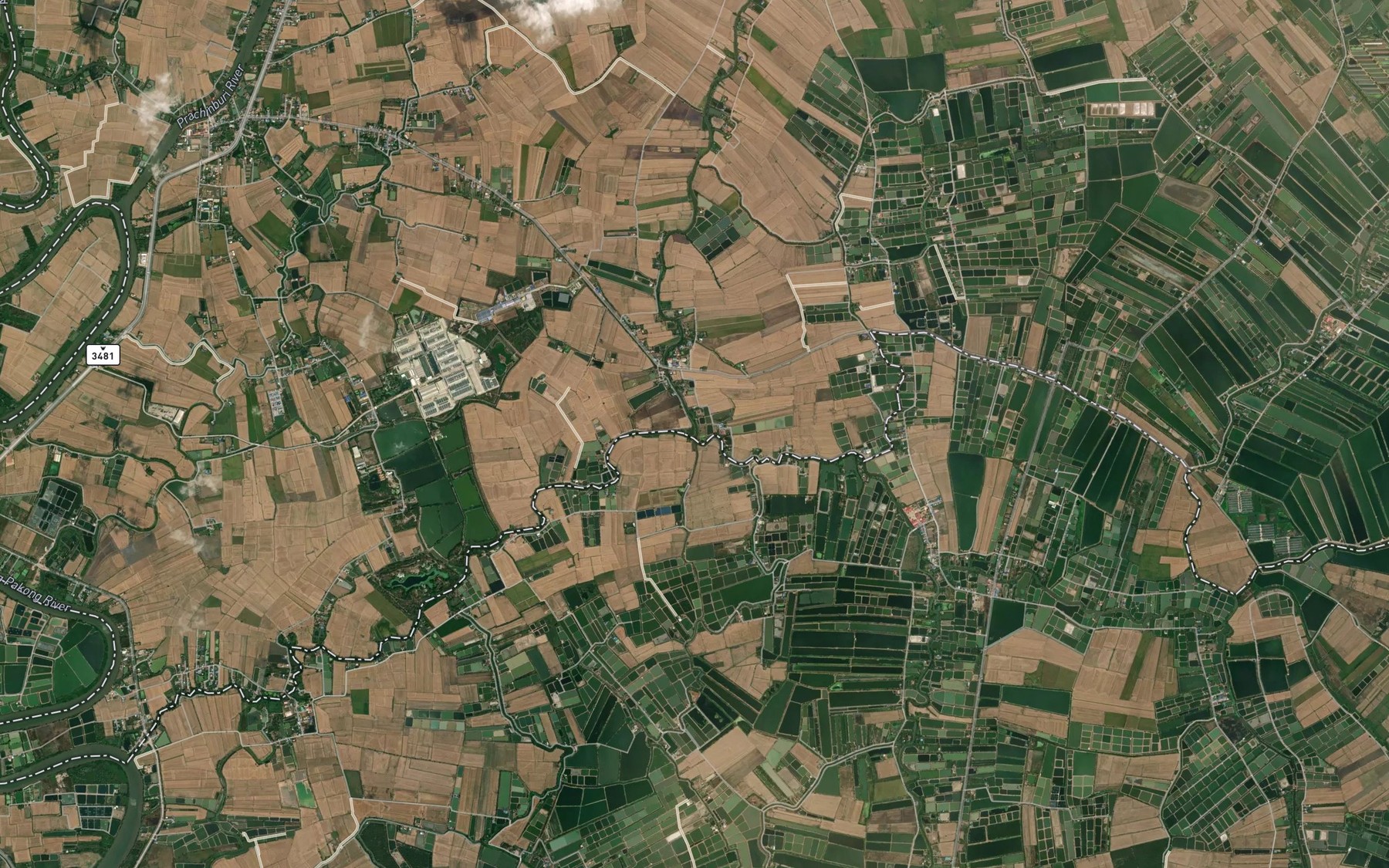 Satellite map of the Khlong Bang Ton Chik