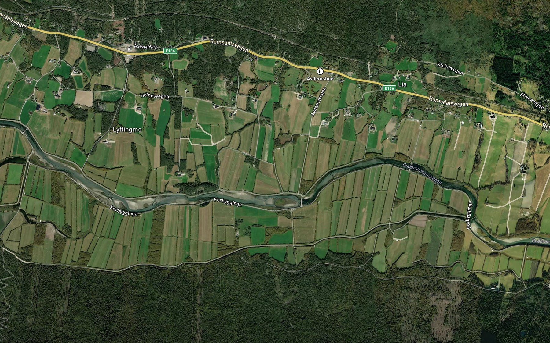 Satellite map of the Dalbekken