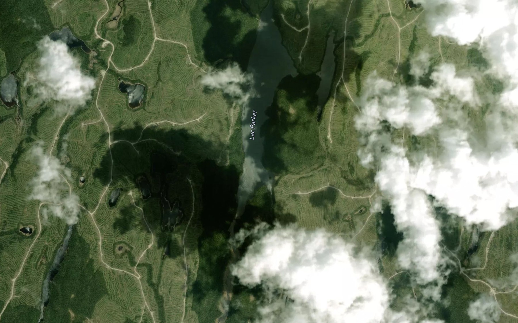 Satellite map of the Lac Parker