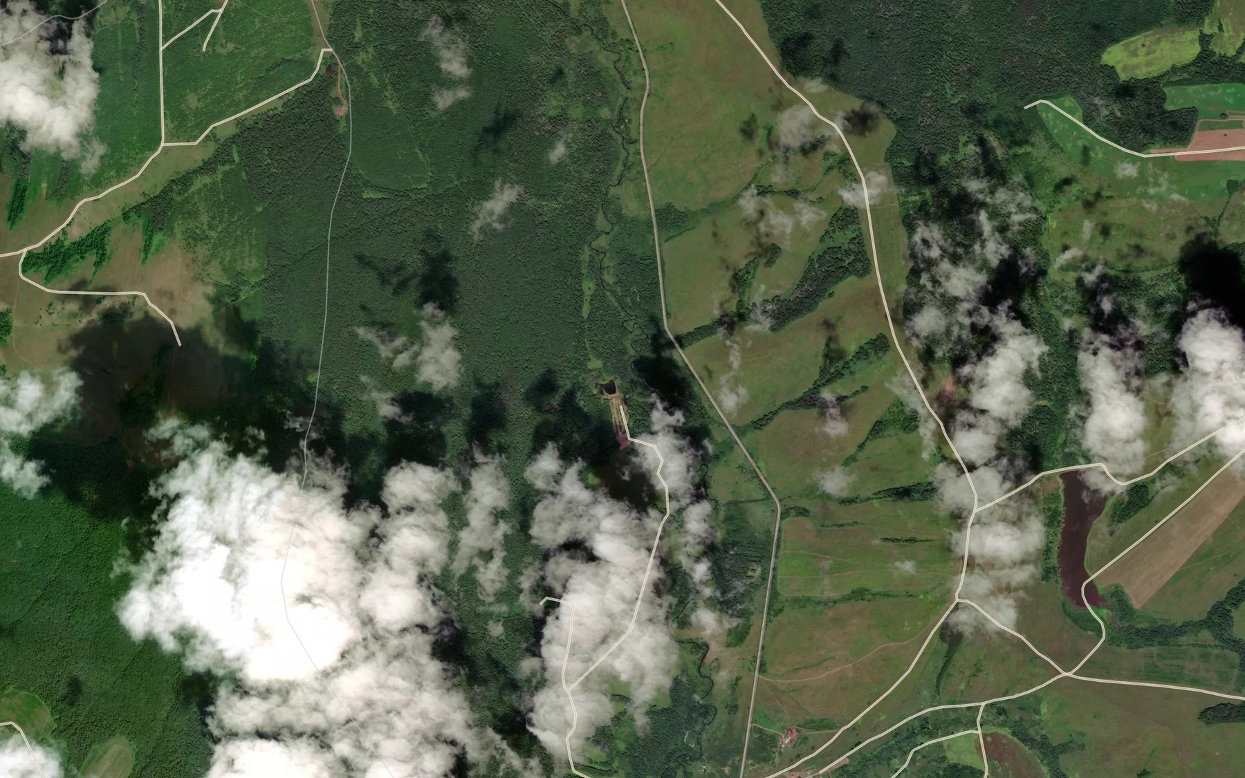 Satellite map of the Maksimovka