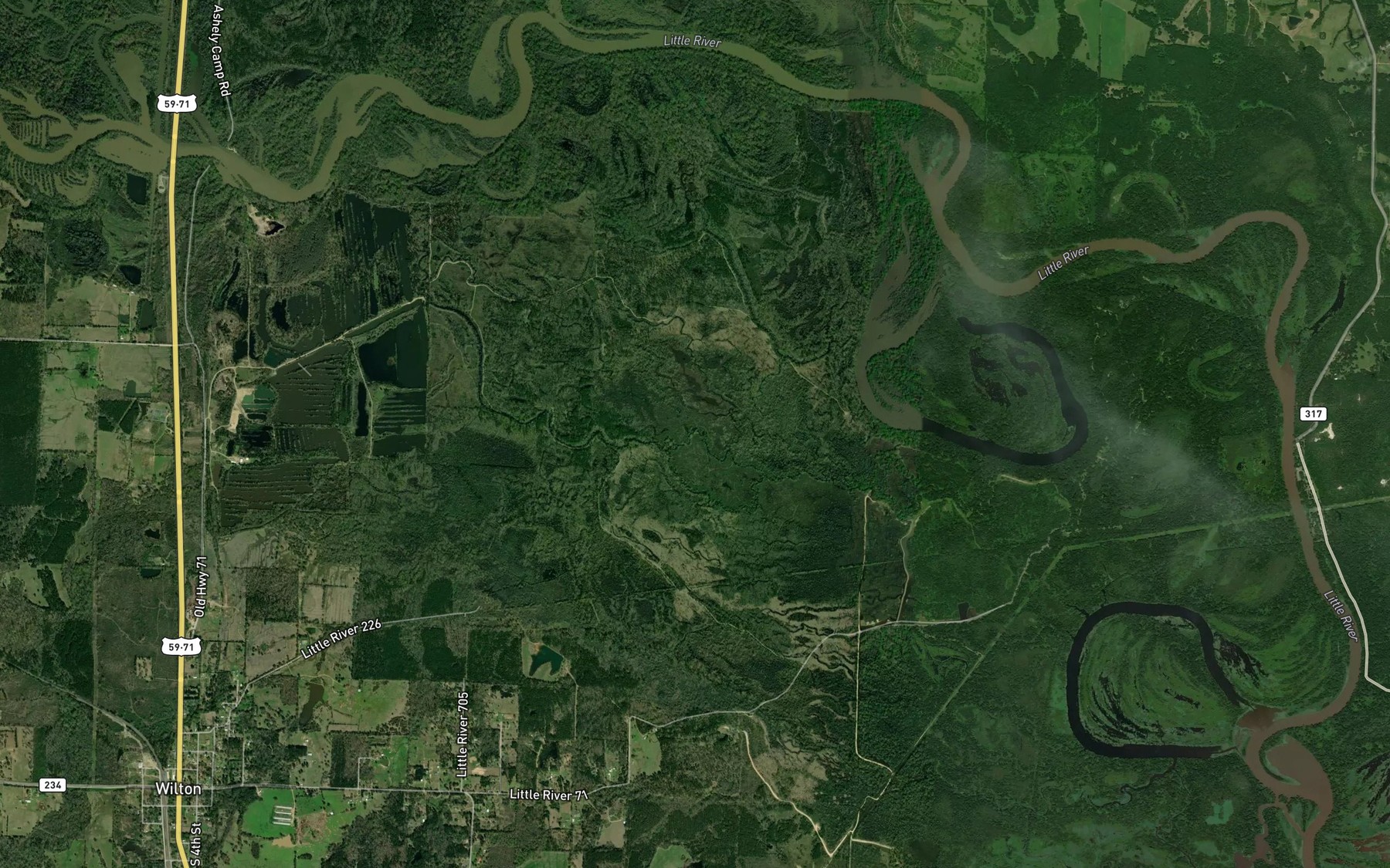 Satellite map of the Big Slough