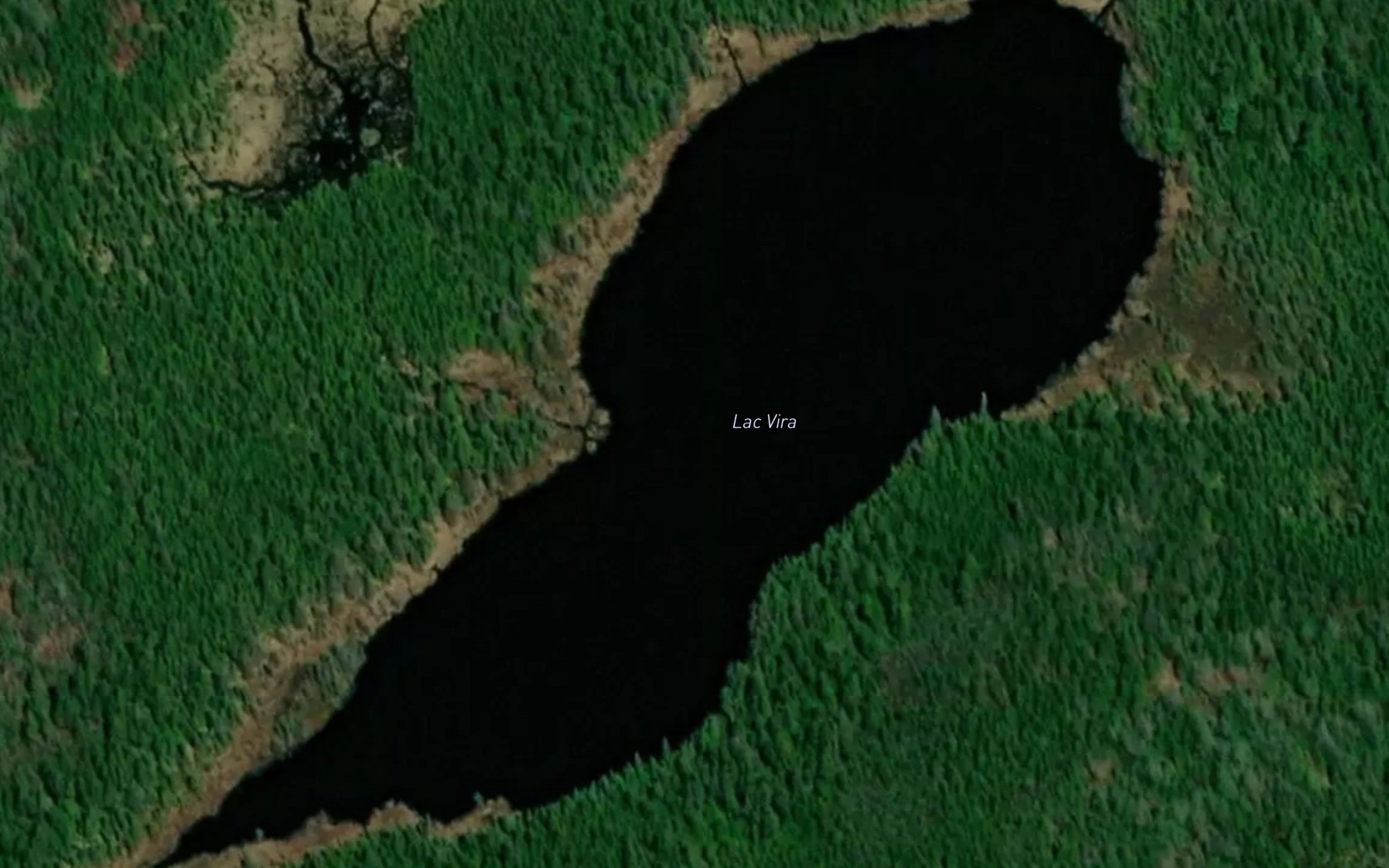 Satellite map of the Lac Vira