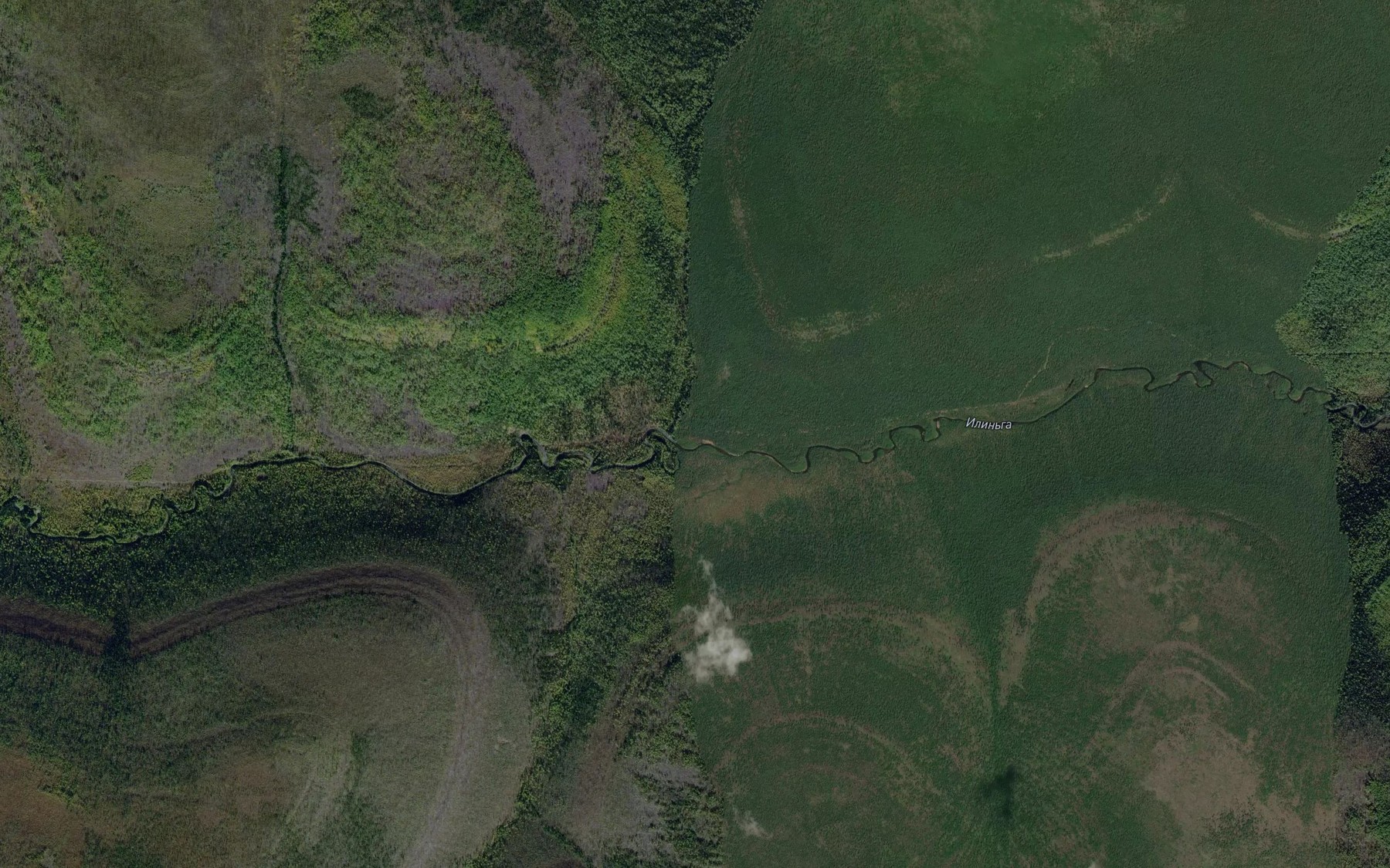 Satellite map of the Sukhoy