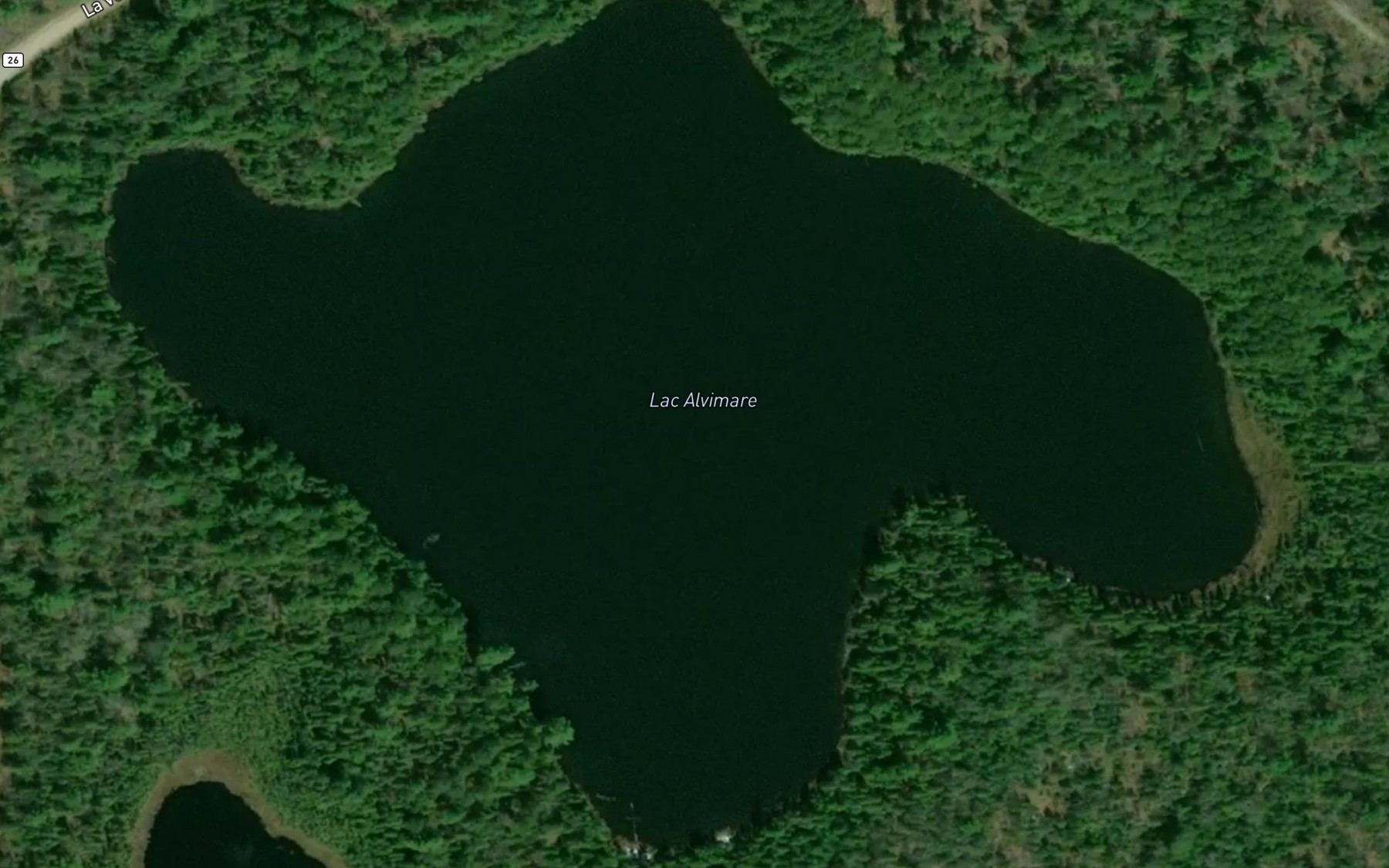 Satellite map of the Lac Alvimare