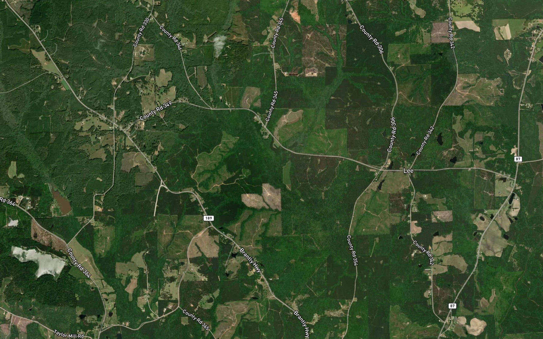 Satellite map of the Ham Branch