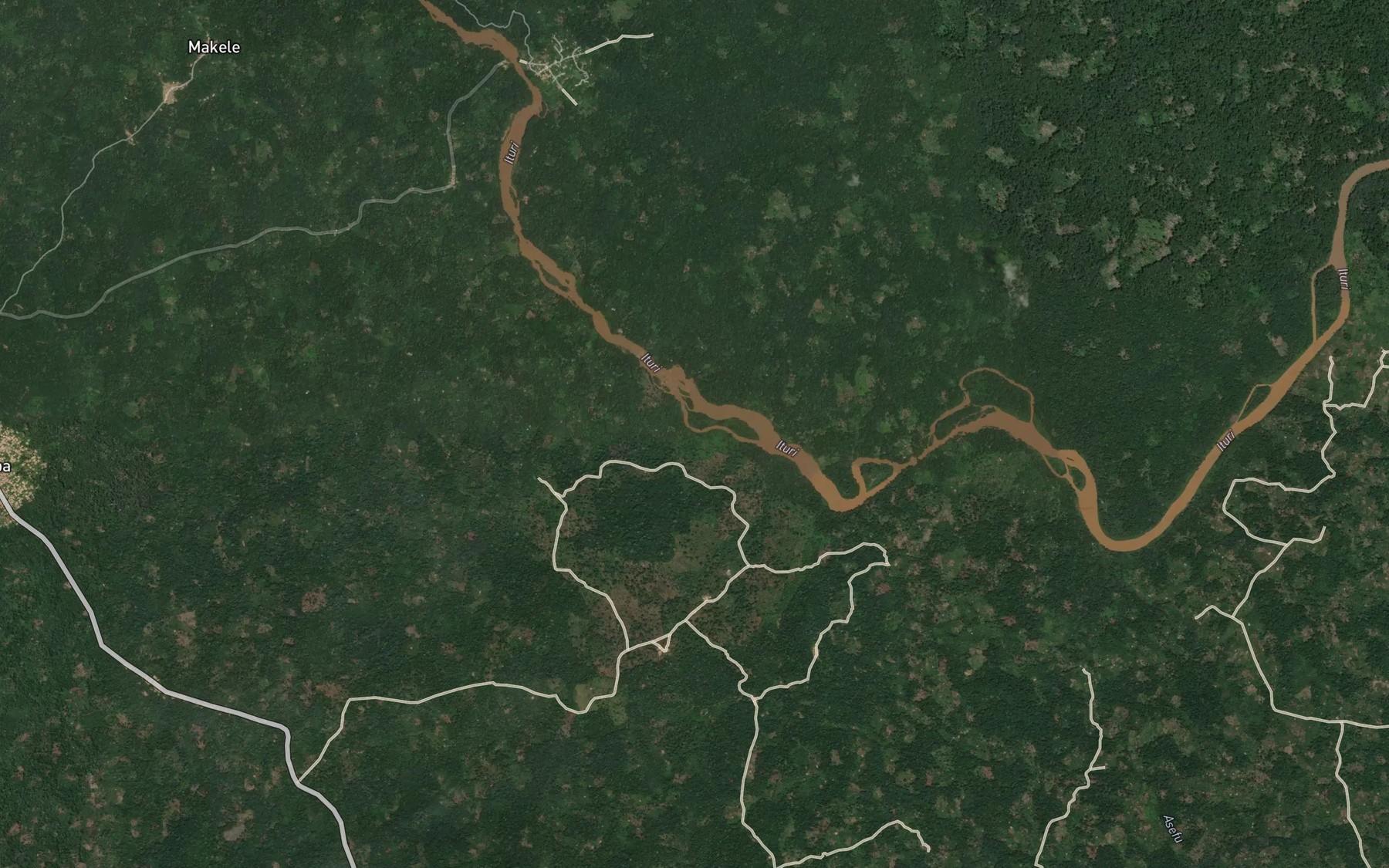 Satellite map of the Luengba
