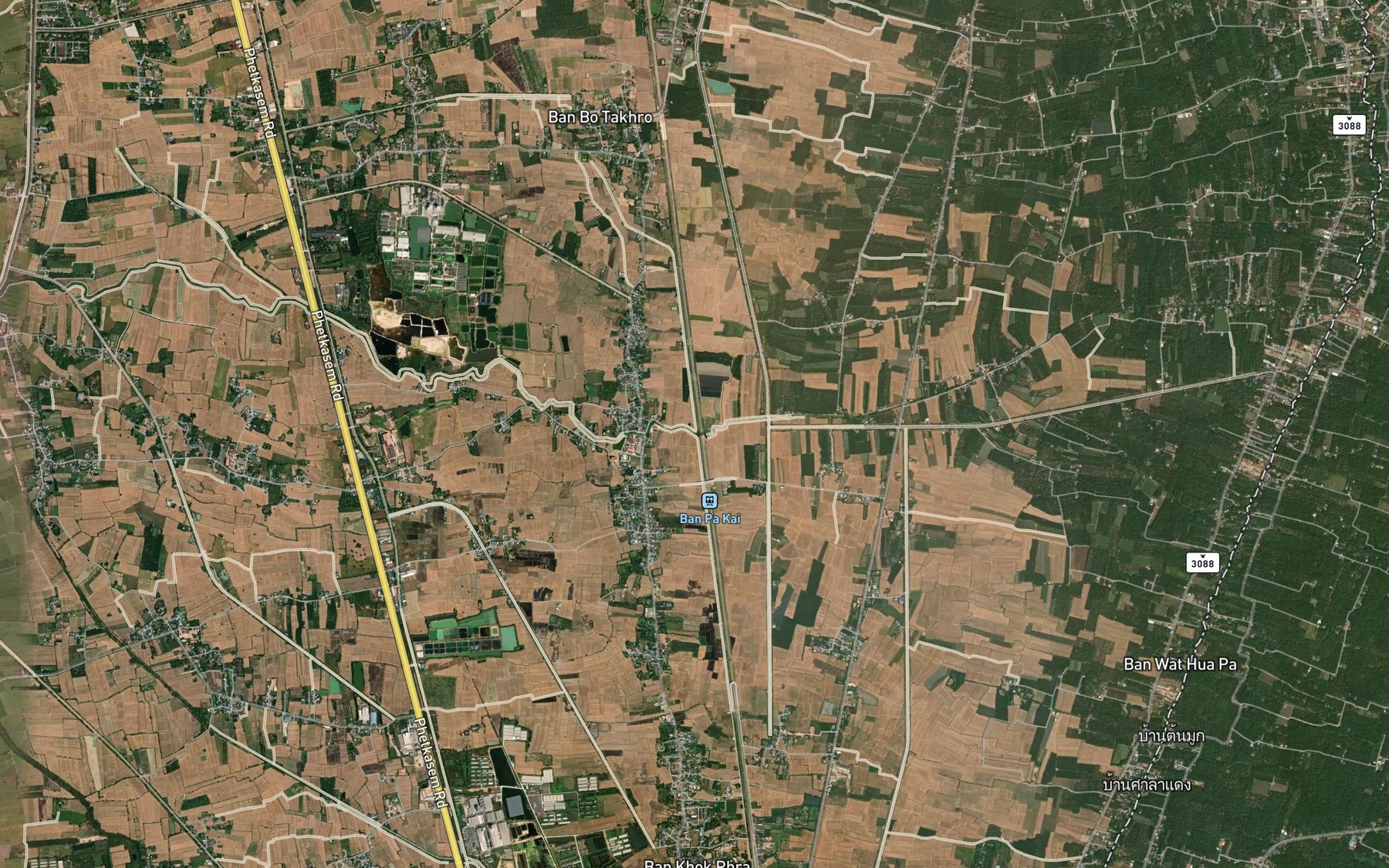 Satellite map of the Huai Kruat