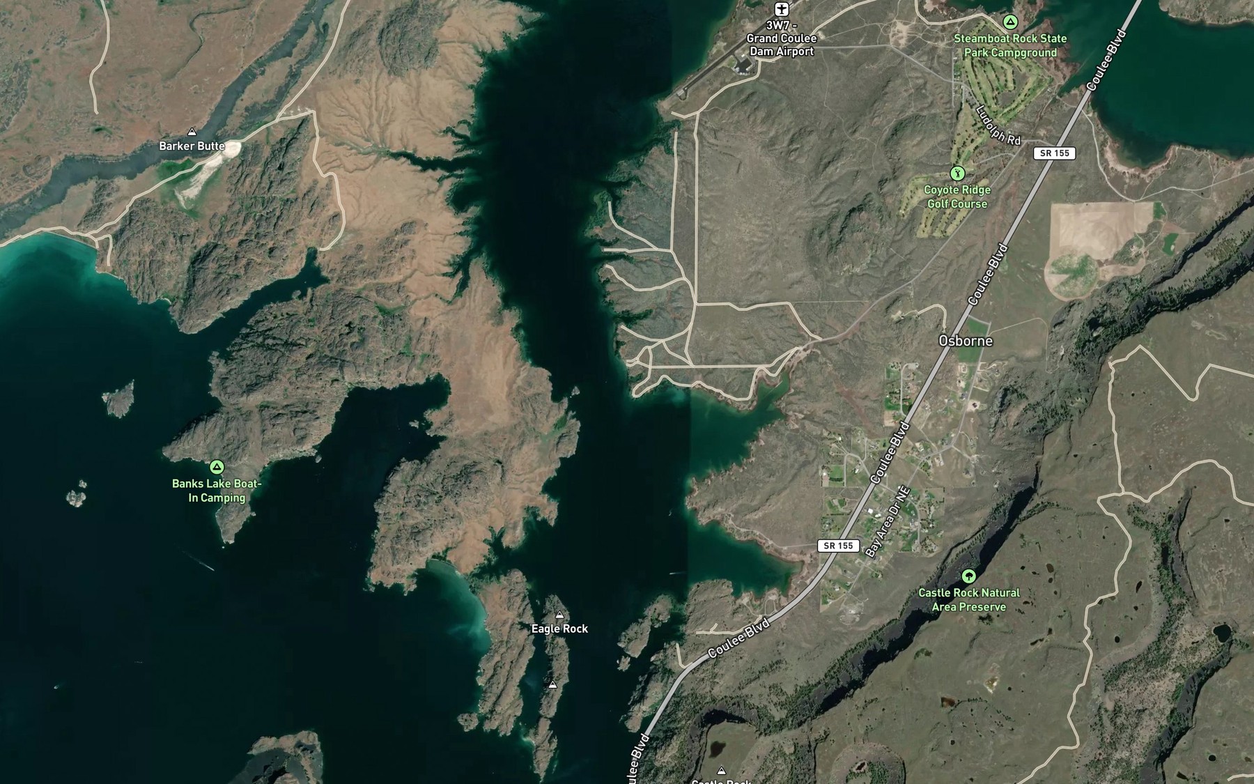 Satellite map of the Spot 3