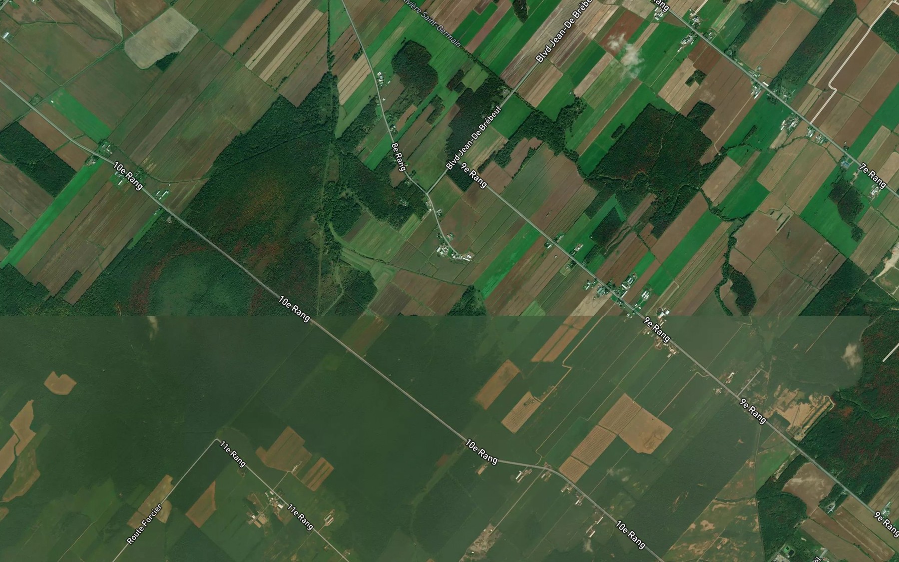 Satellite map of the Cours d'eau Gatineau