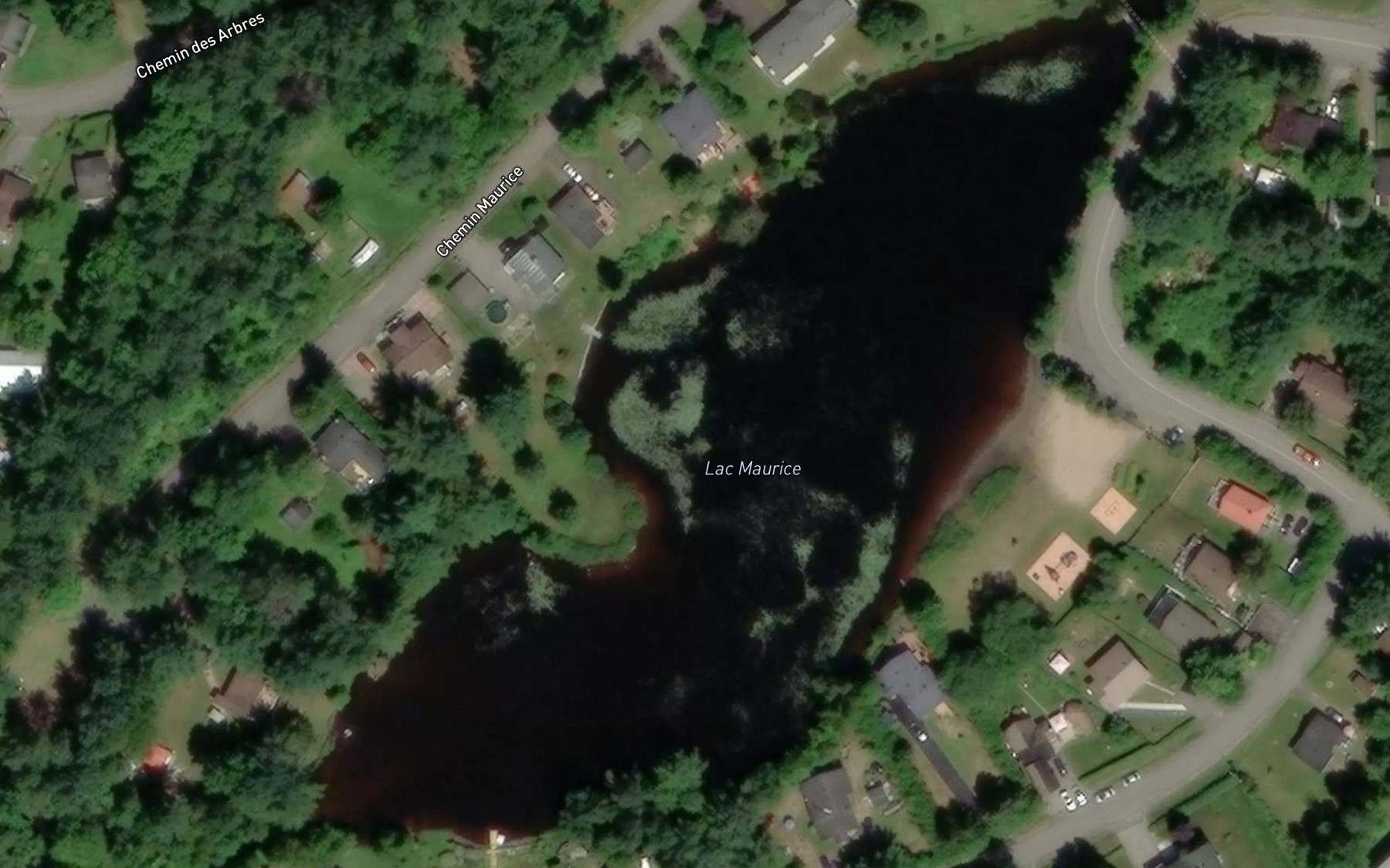 Satellite map of the Lac Maurice