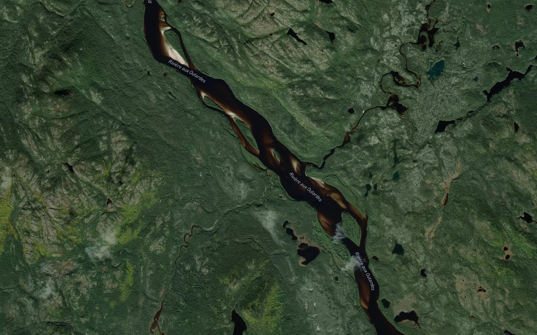 Satellite map of the Riviere Croche
