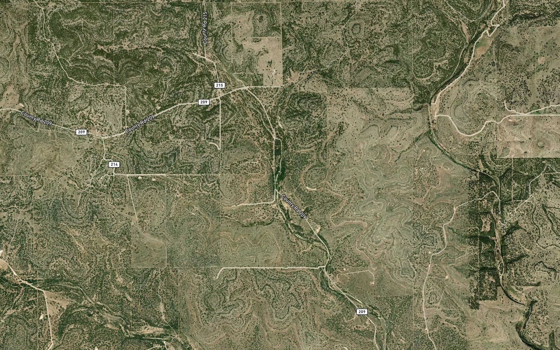 Satellite map of the Pecan Springs
