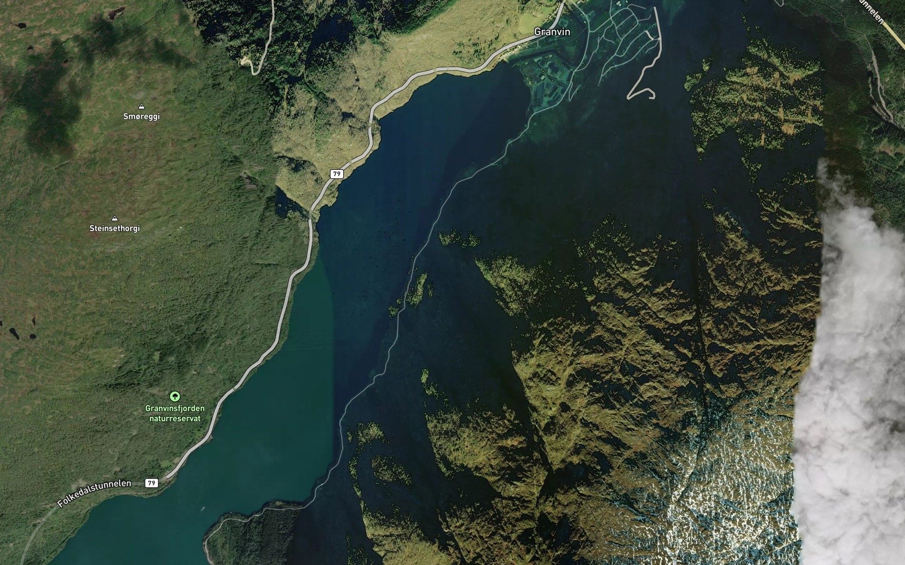 Satellite map of the Kalda