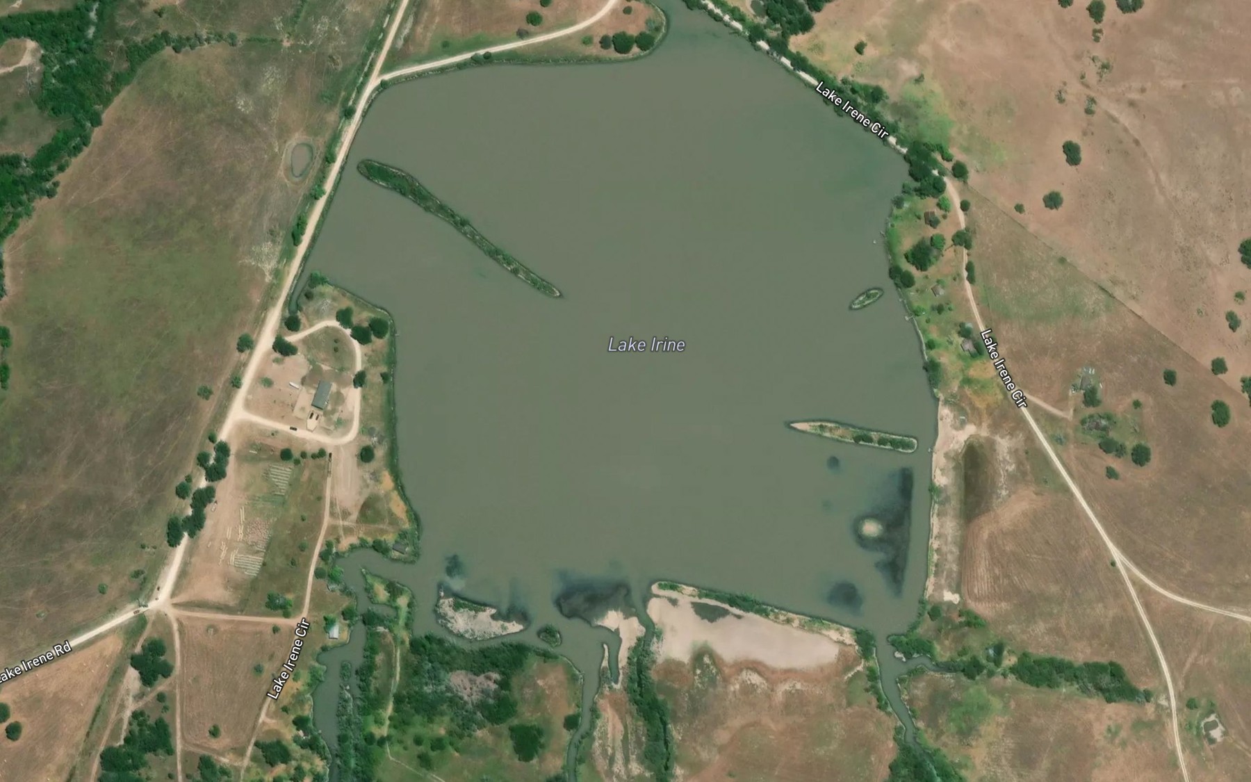 Satellite map of the Lake Irine