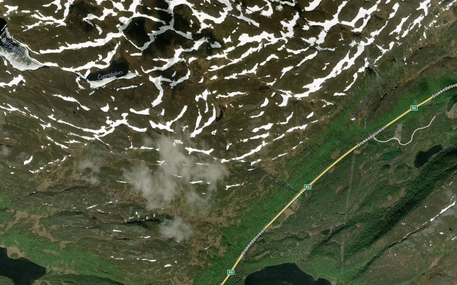 Satellite map of the Raggevaggejakka