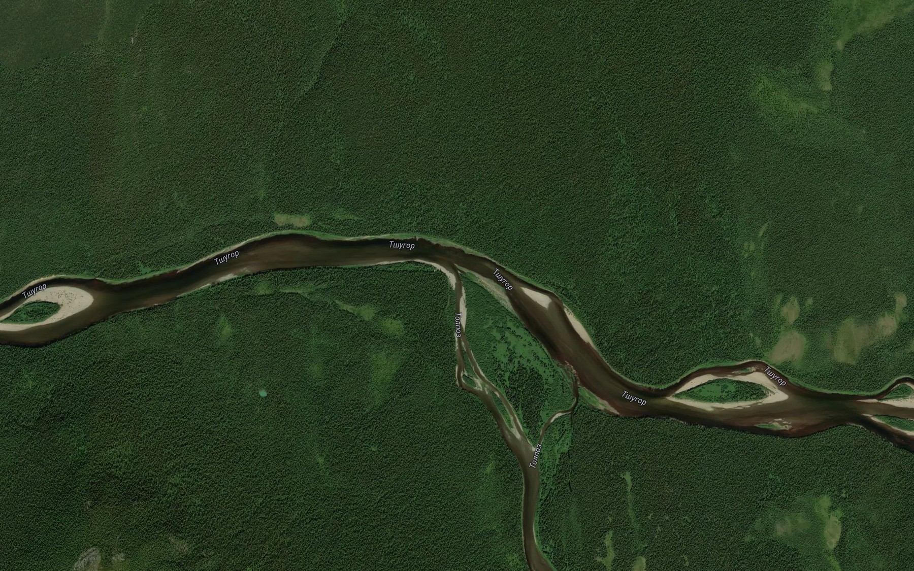 Satellite map of the Telpoz