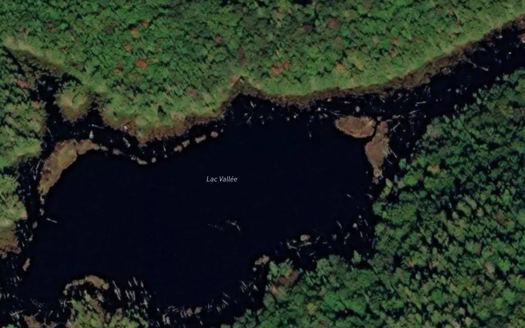 Satellite map of the Lac Vallee