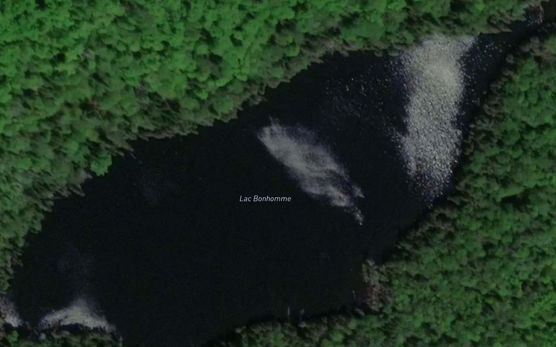 Satellite map of the Lac Bonhomme