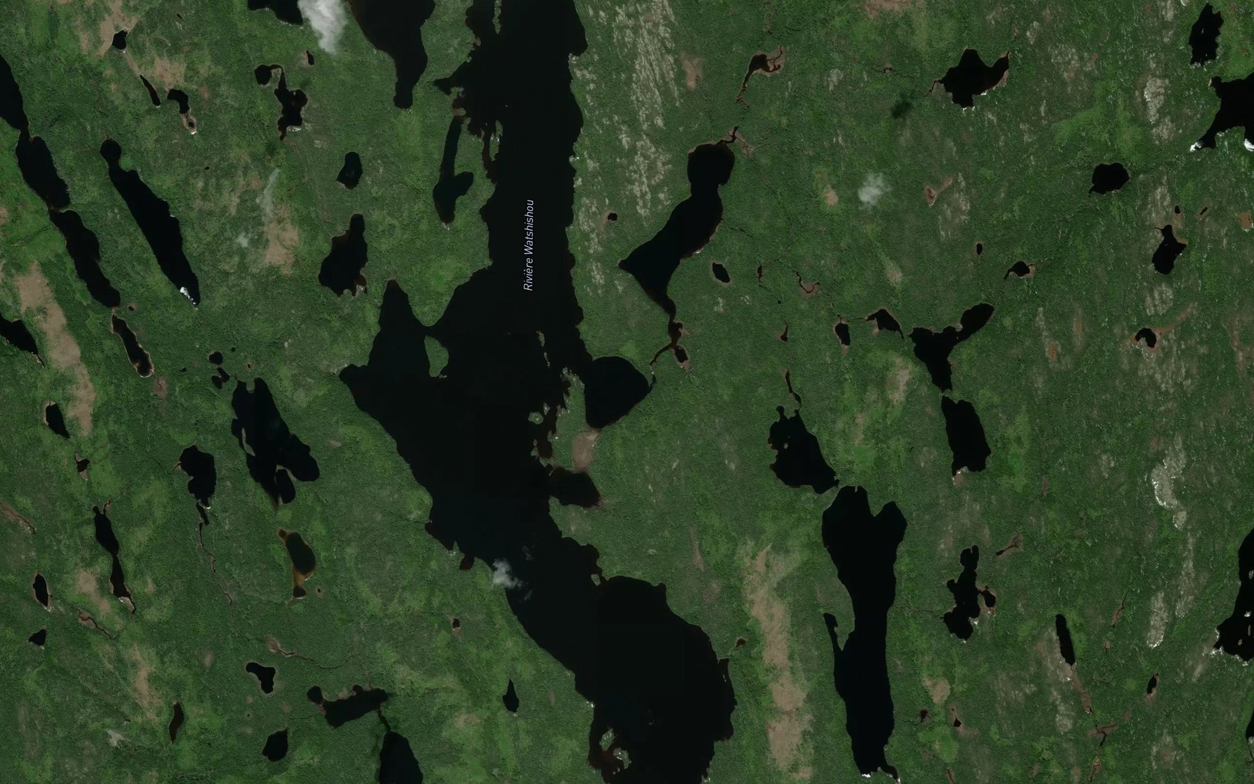 Satellite map of the Baie des Trappeurs