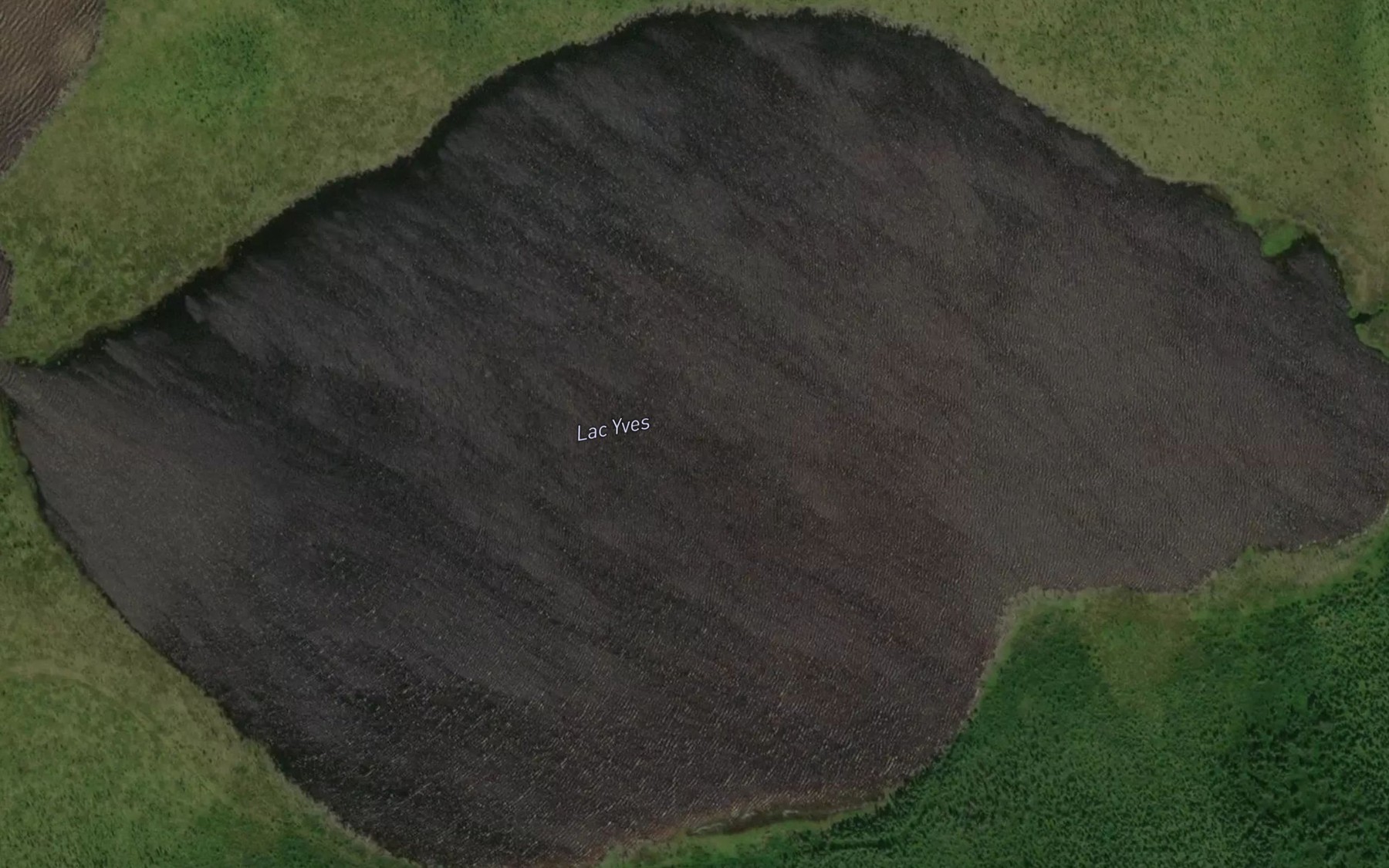 Satellite map of the Lac Yves