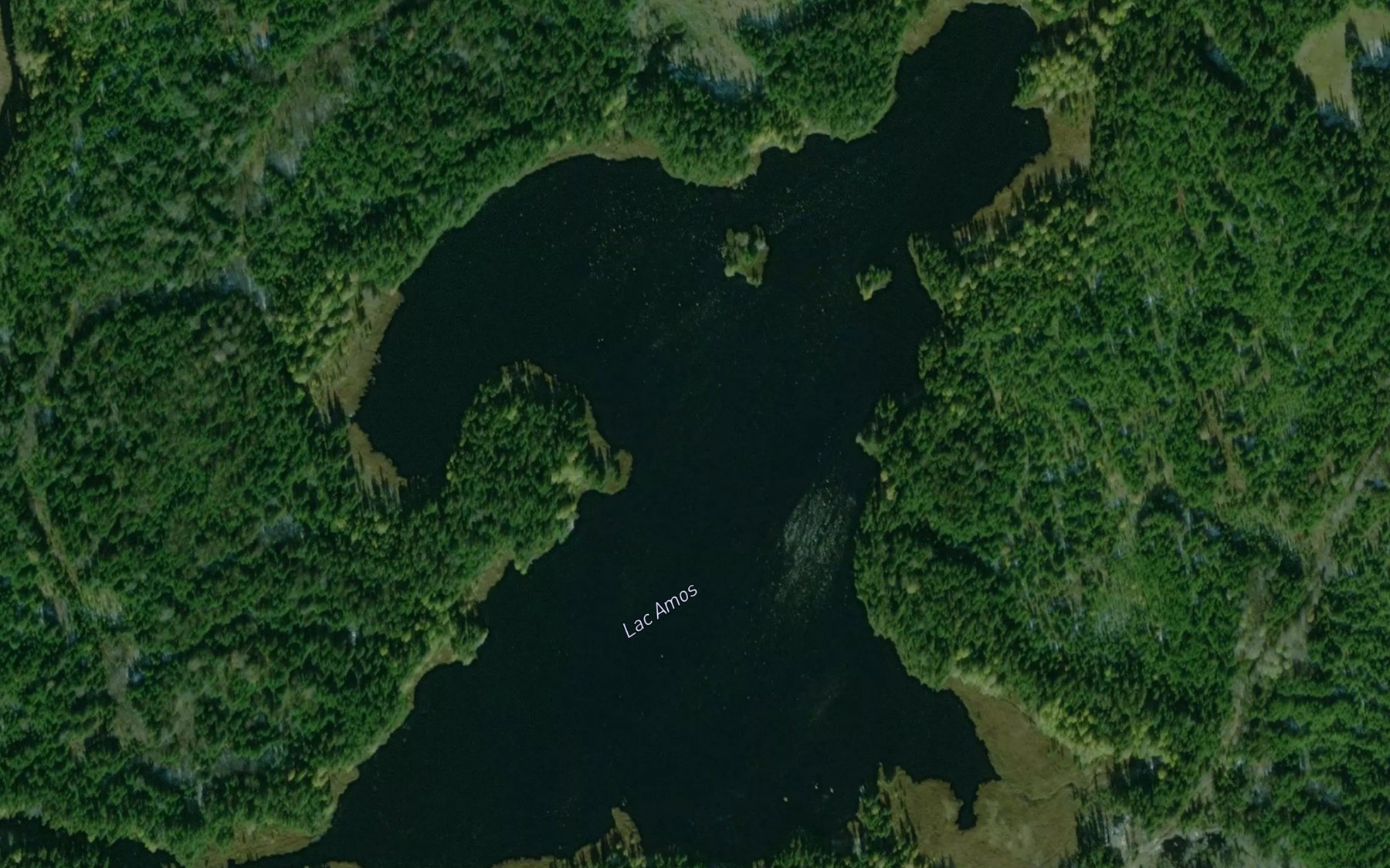 Satellite map of the Lac Amos