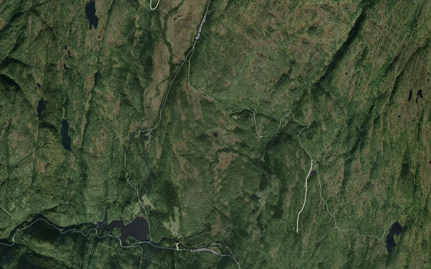 Satellite map of the Holvolltjorna
