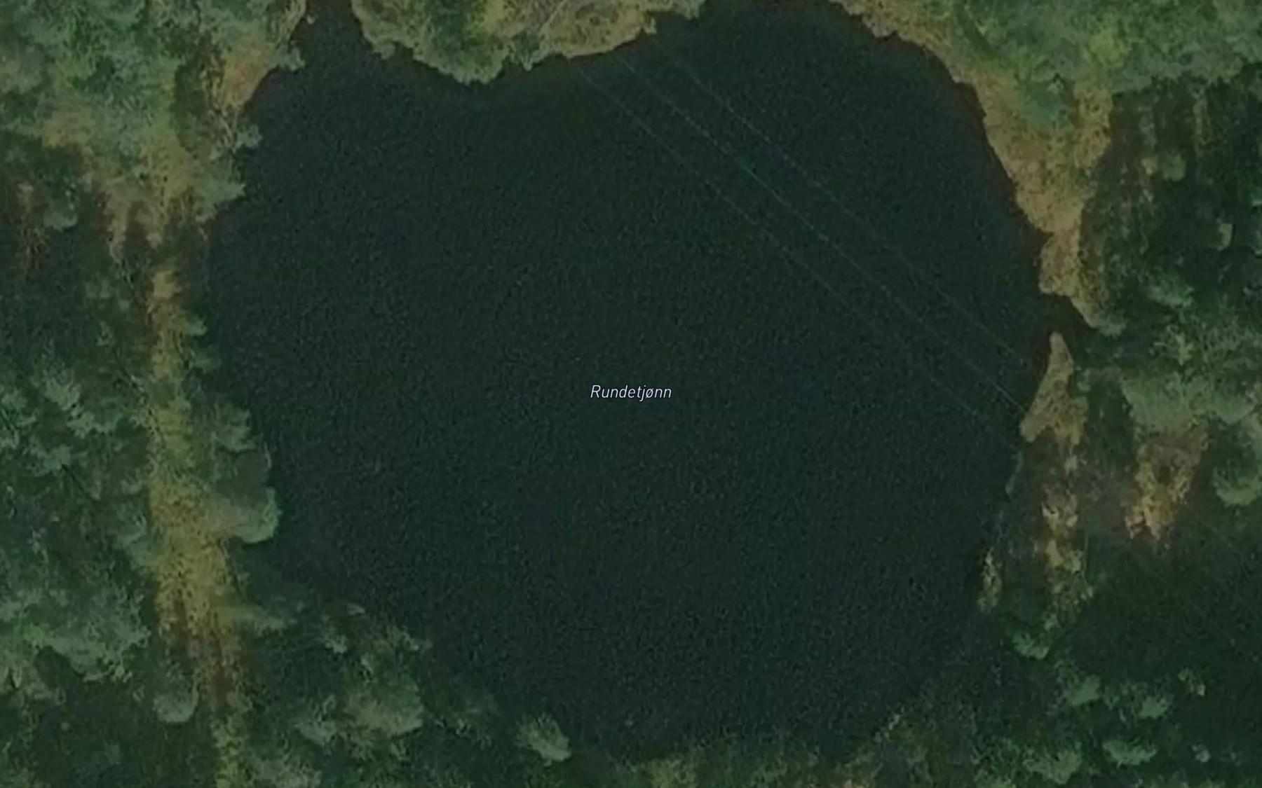 Satellite map of the Rundetjonn